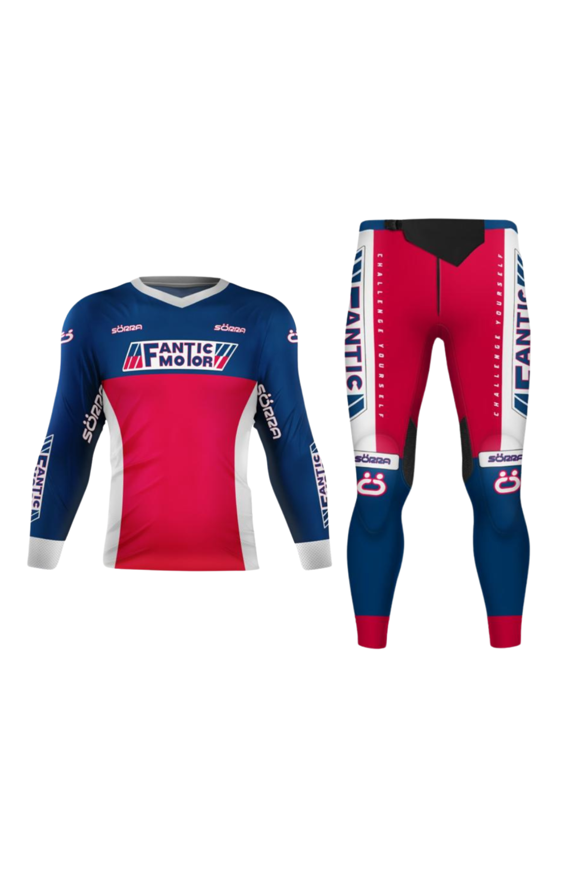 Equipación de trial Sörra Custom Fantic Motor personalizada