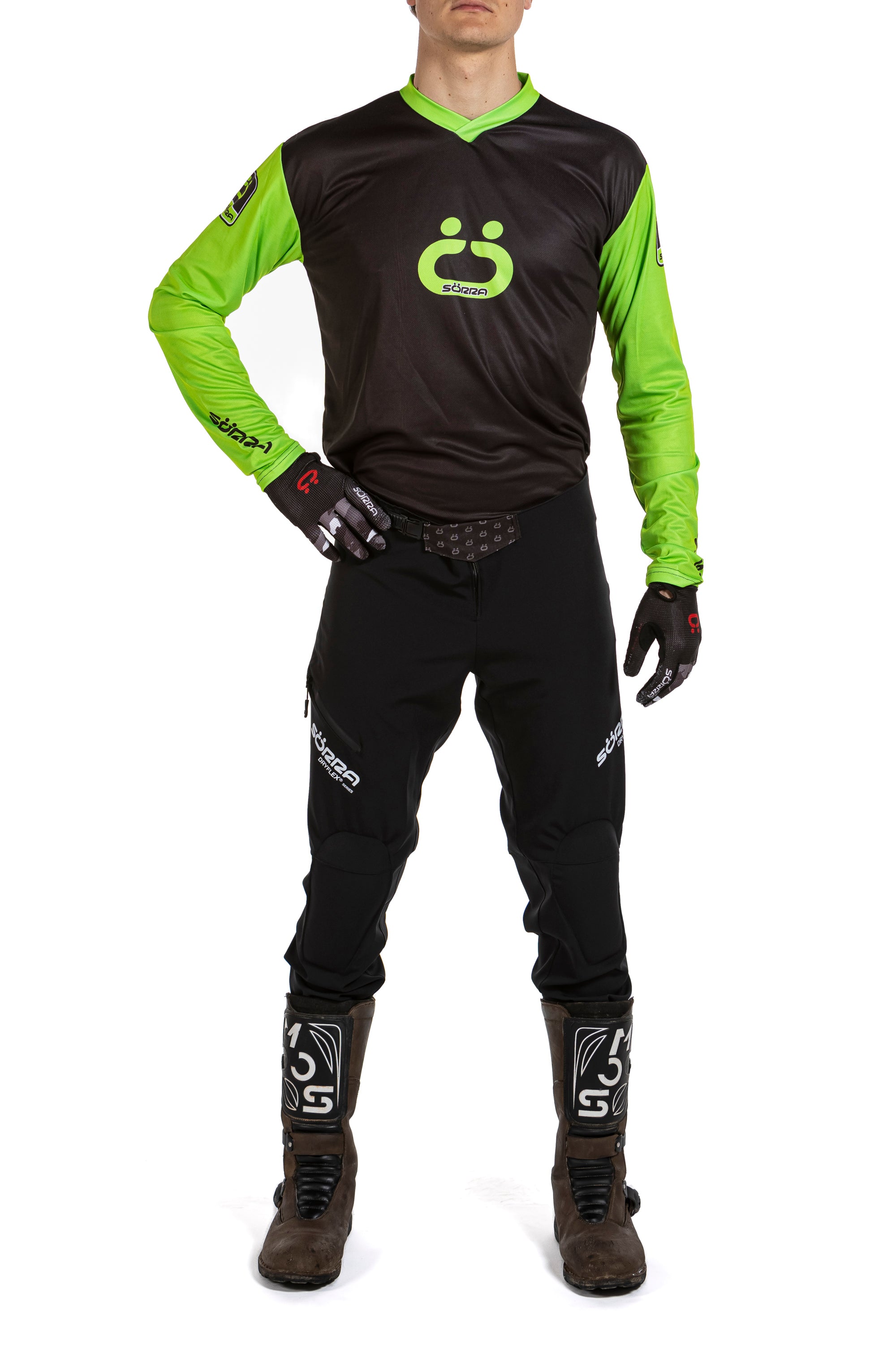 Conjunto de Ropa Trial X2 Sörra Dryflex Verde