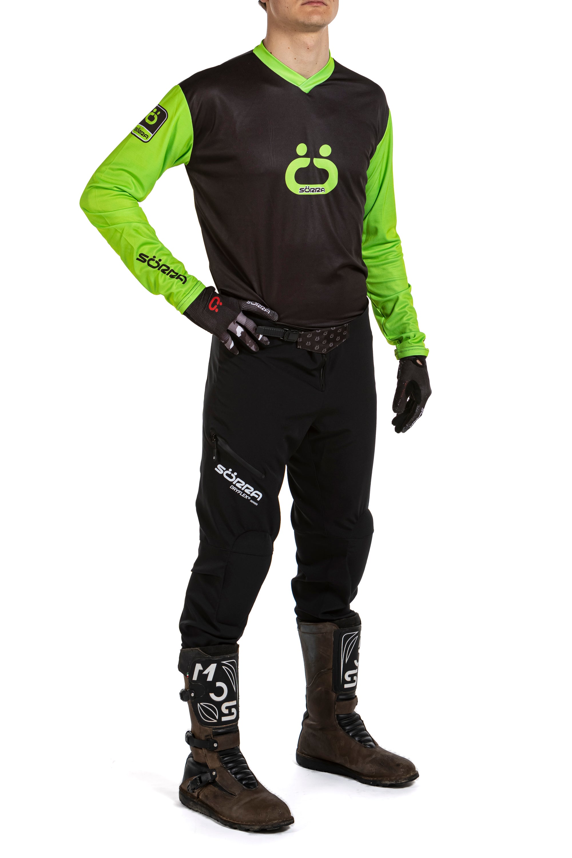 Conjunto de Ropa Trial X2 Sörra Dryflex Verde