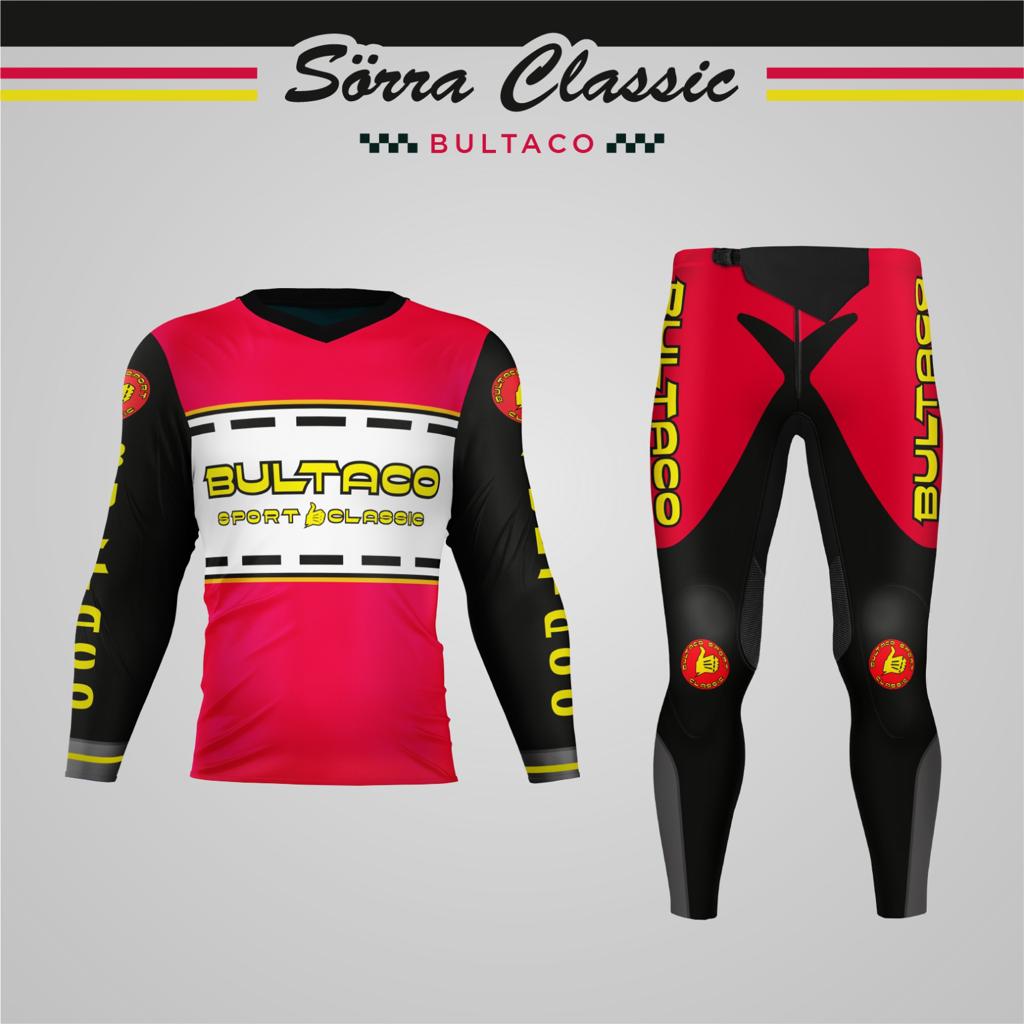 CONJUNTO DE ROPA DE PRUEBA 2 CUSTOM BULTACO