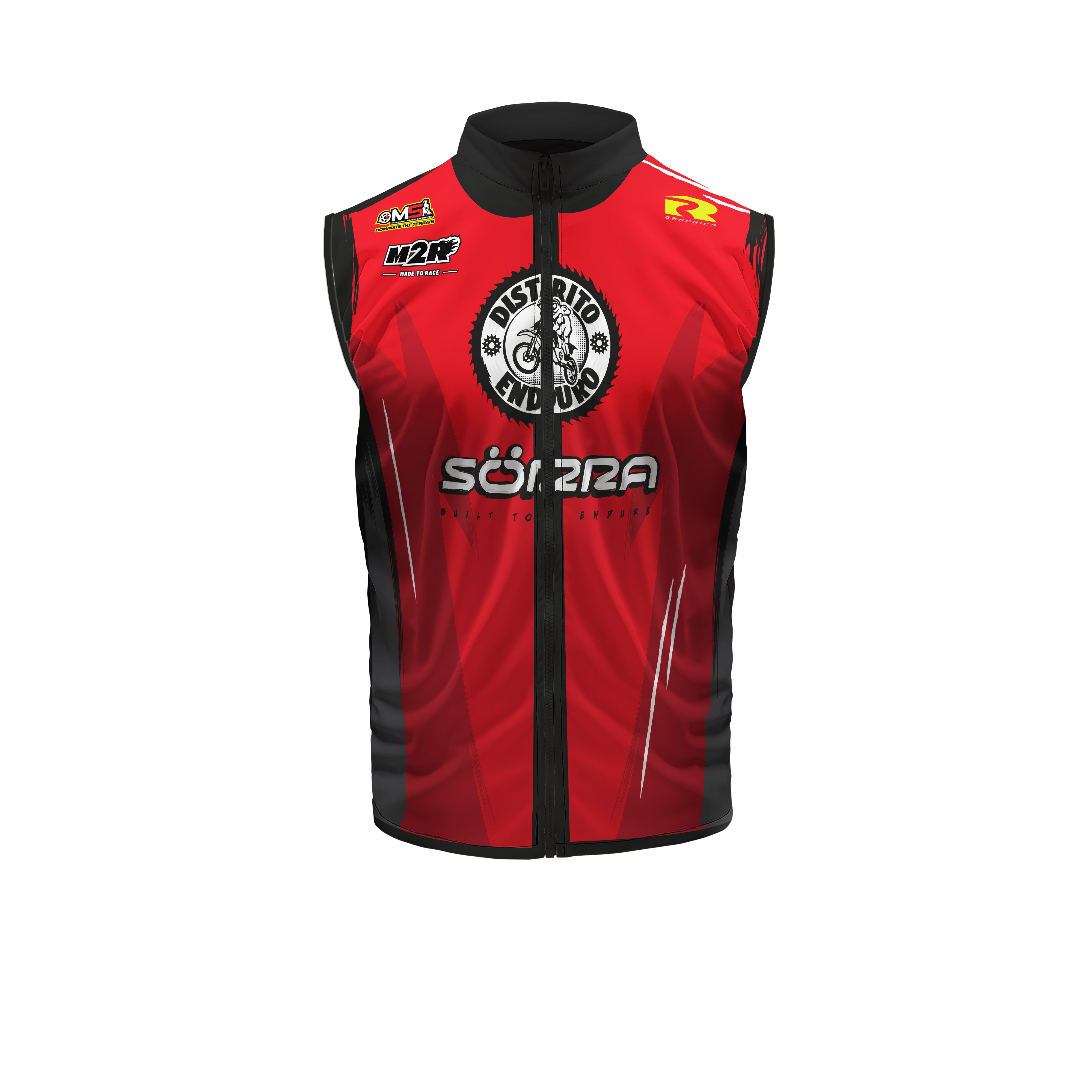 CHALECO DISTRITO ENDURO ROJO