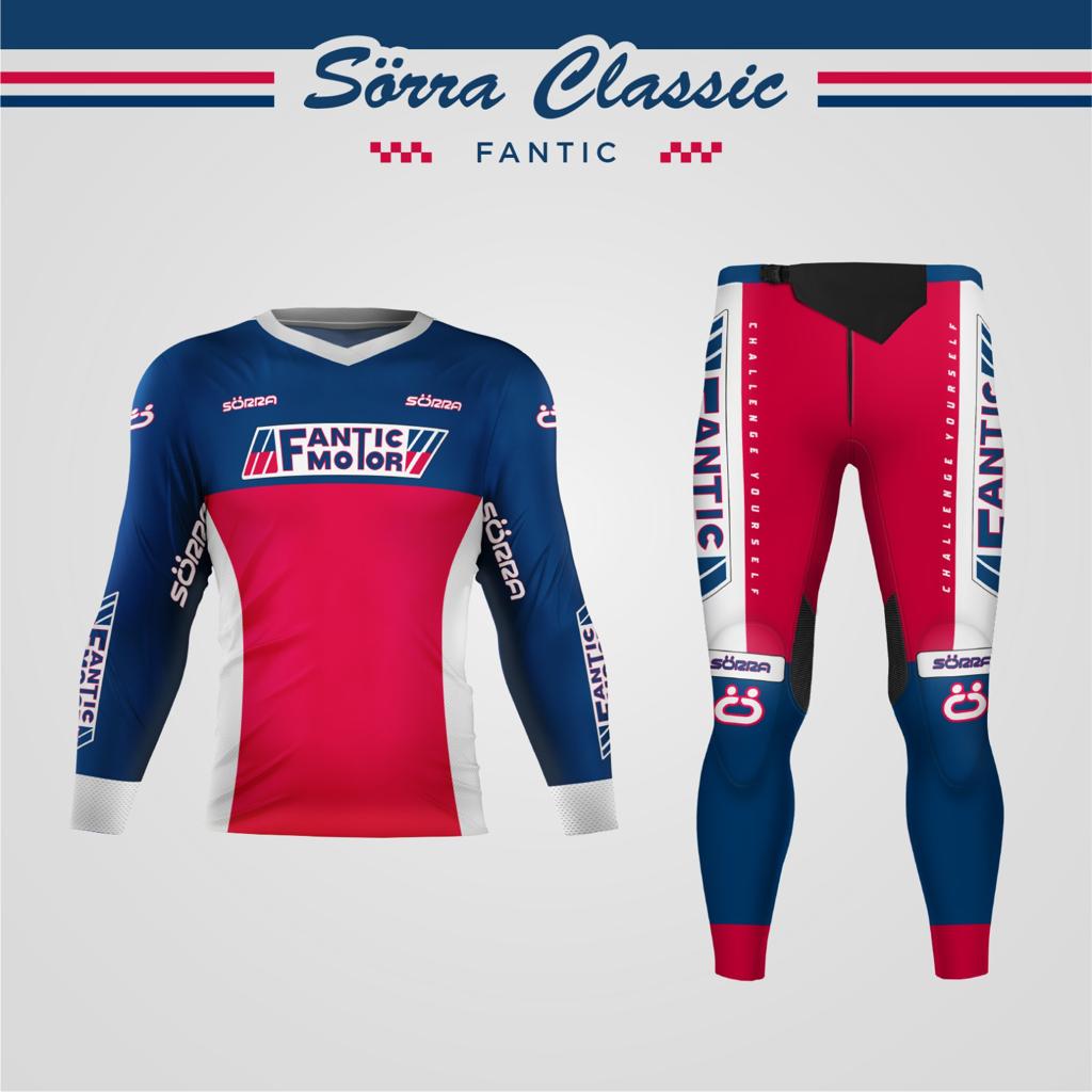 CONJUNTO TRIAL 2 CUSTOM FANTIC MOTOR