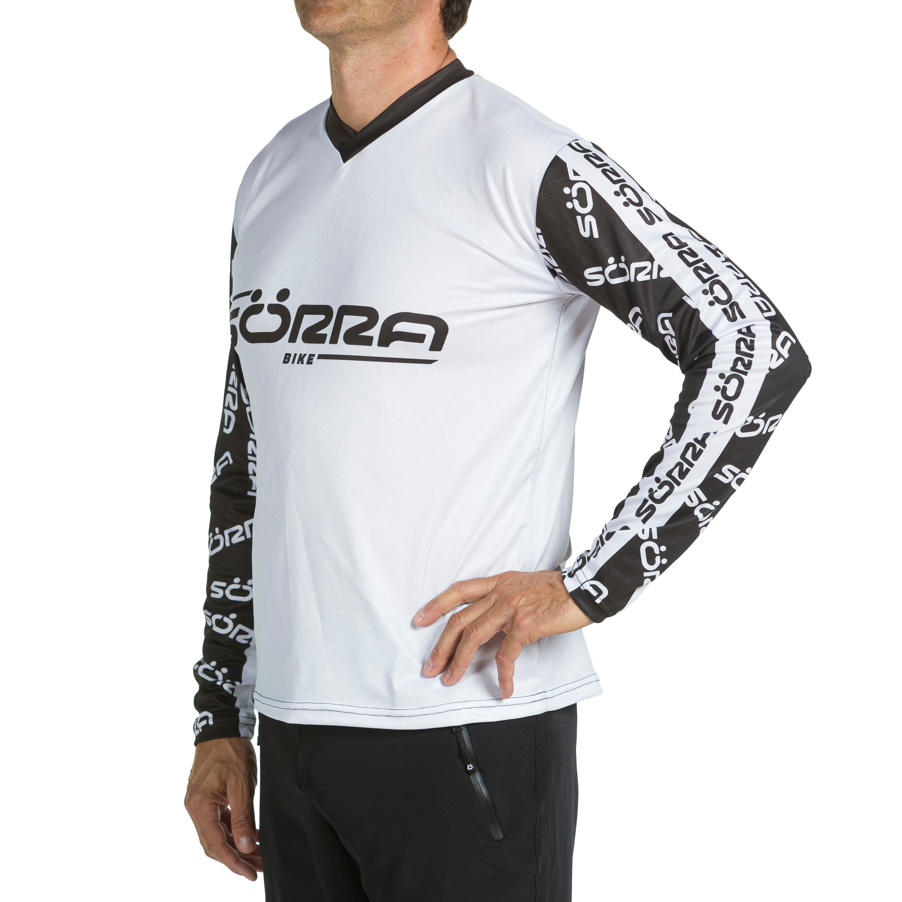 Conjunto de Ropa MTB 2 Letras Blanca