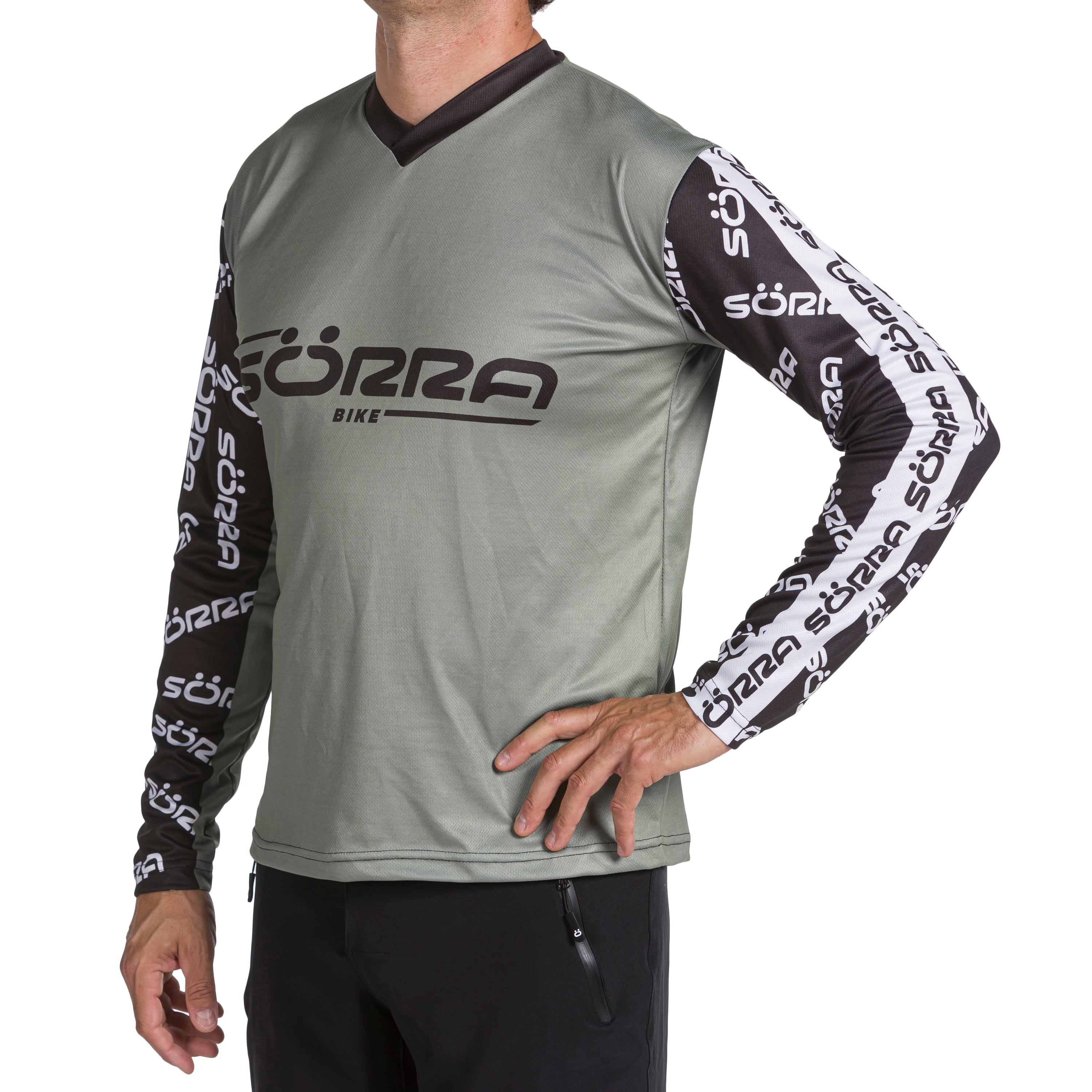 Conjunto de Ropa MTB 2 Letras Gris