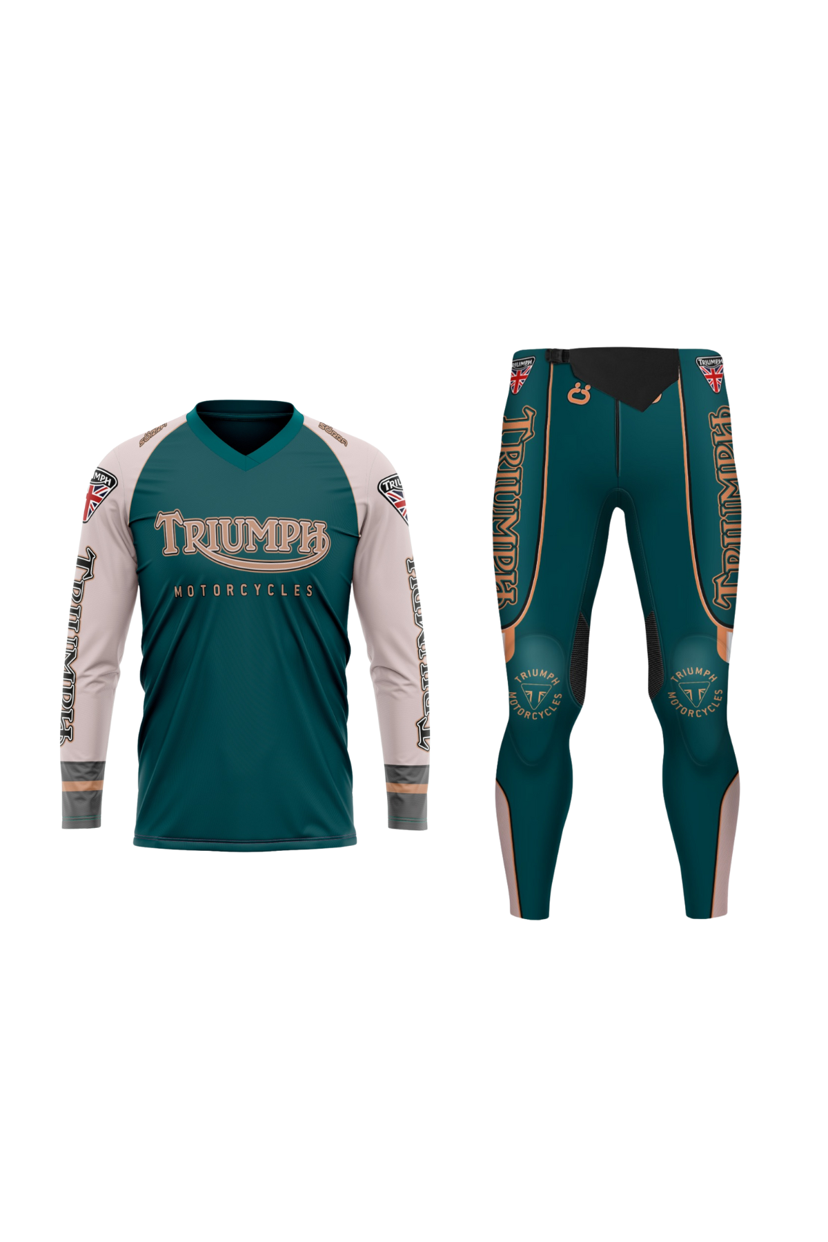 TRIAL CLOTHING SET 2 CLASSIC TRIUMPH GREEN