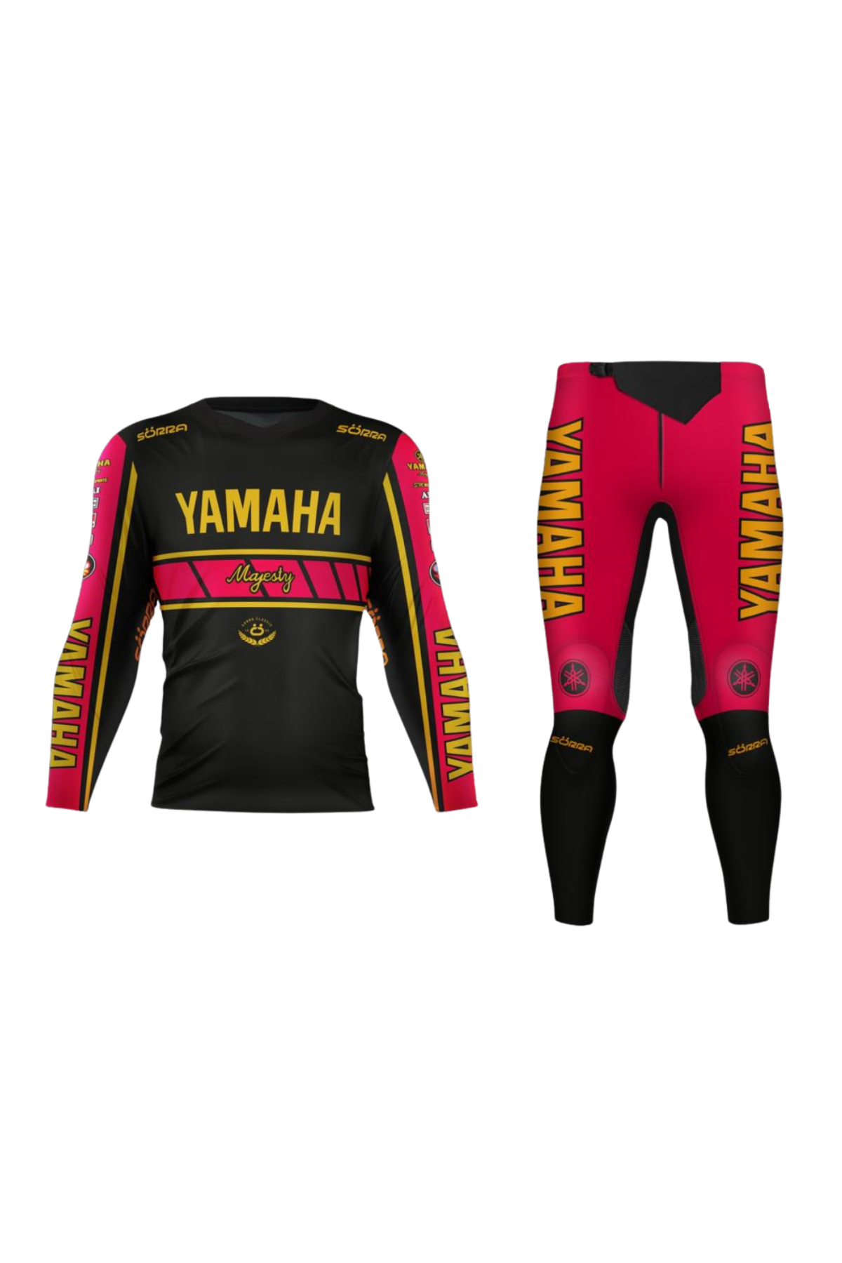 TRIAL CLOTHING SET 2 CUSTOM YAMAHA BLACK