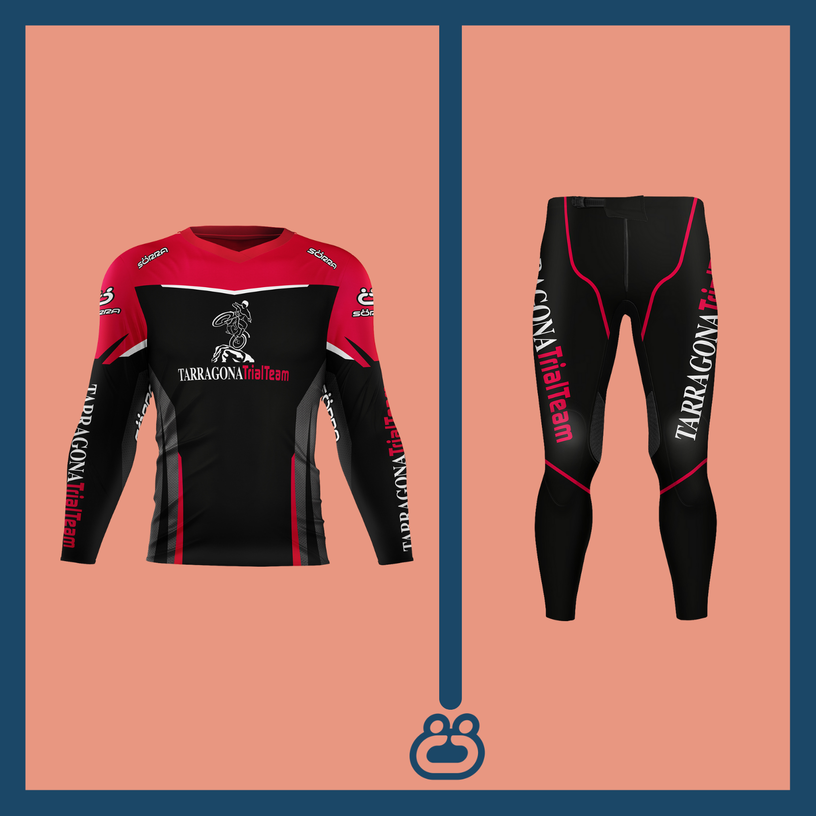 TRIAL CLOTHING SET 2 RACING TARRAGONA TRIAL TEAM