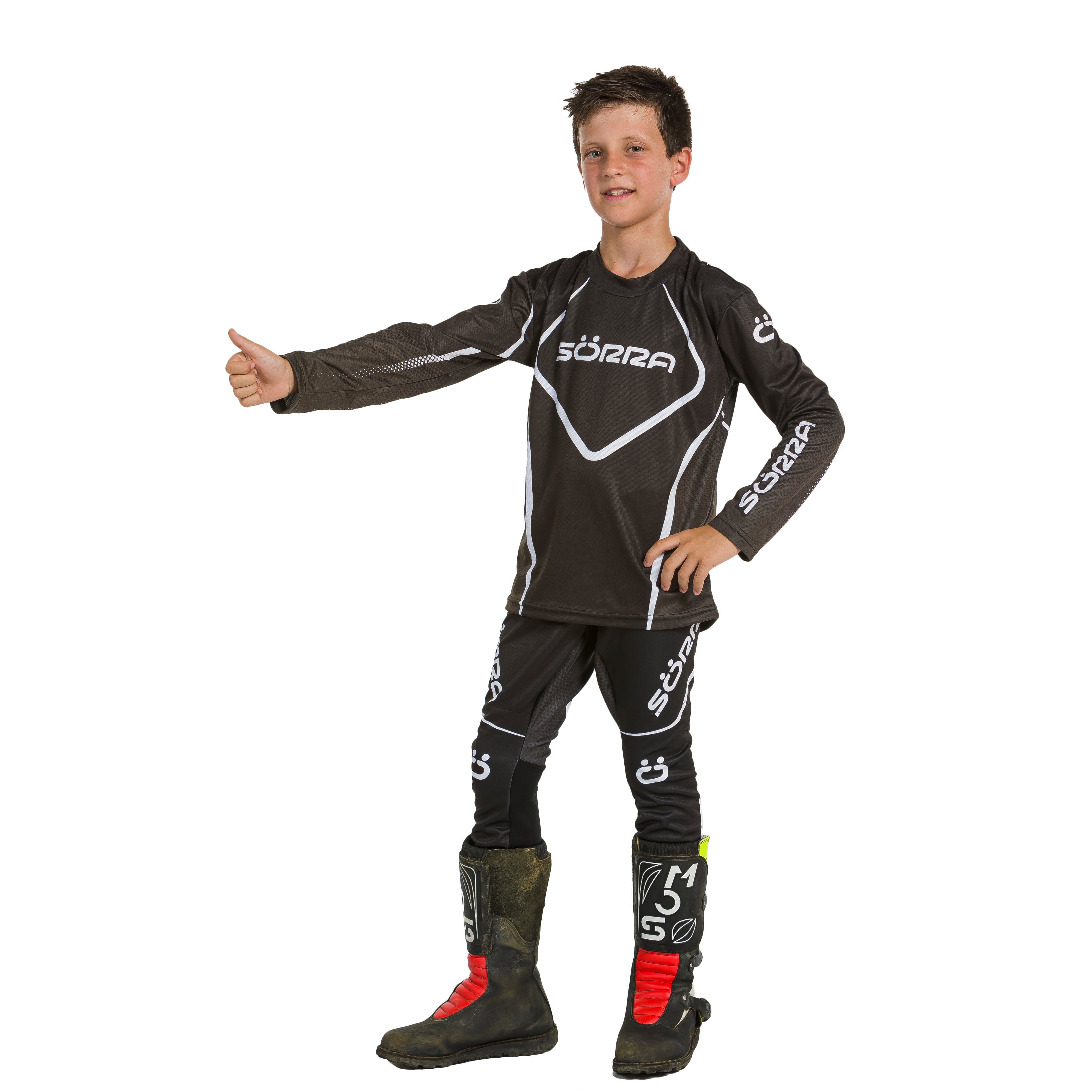 TRIAL CLOTHING SET 2 JUNIOR BLACK-WHITE