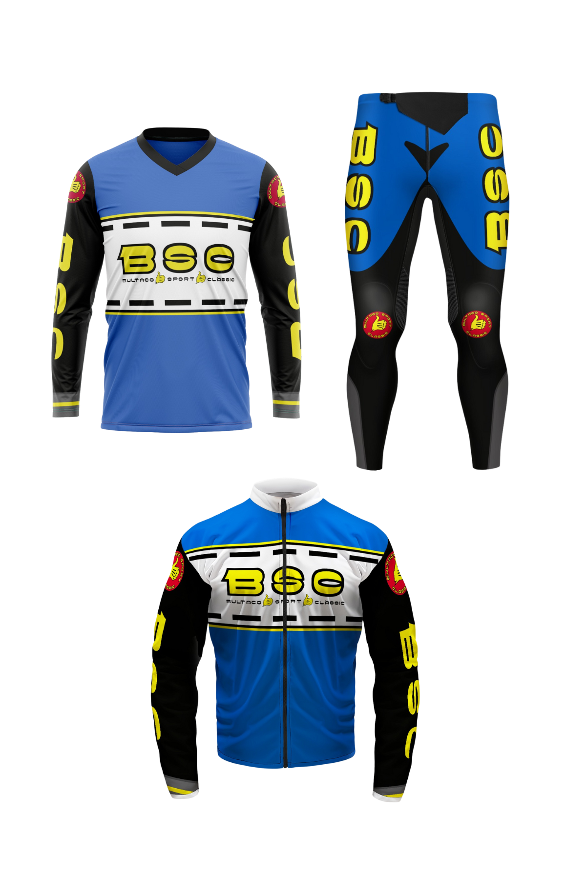 TRIAL CLOTHING SET 3 CLASSIC BSC BLUE