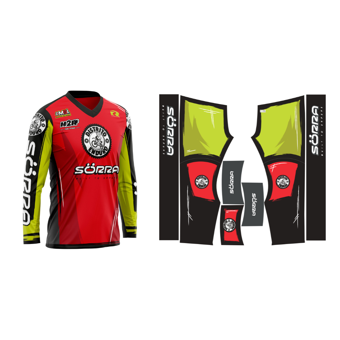 CONJUNTO ENDURO 2 DISTRITO ENDURO ROJO