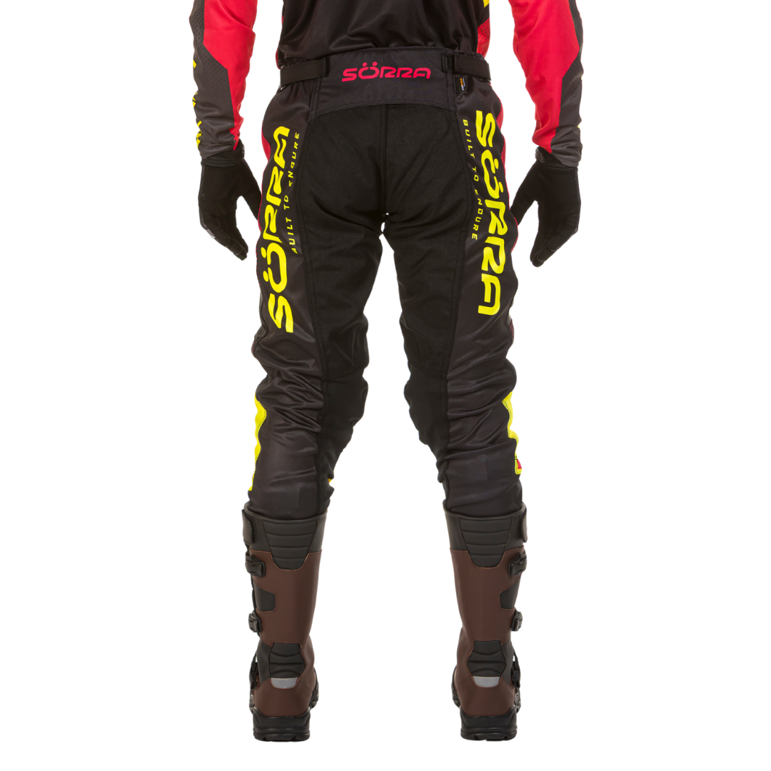 PANTALONES ENDURO FLOW ROJO-AMARILLO