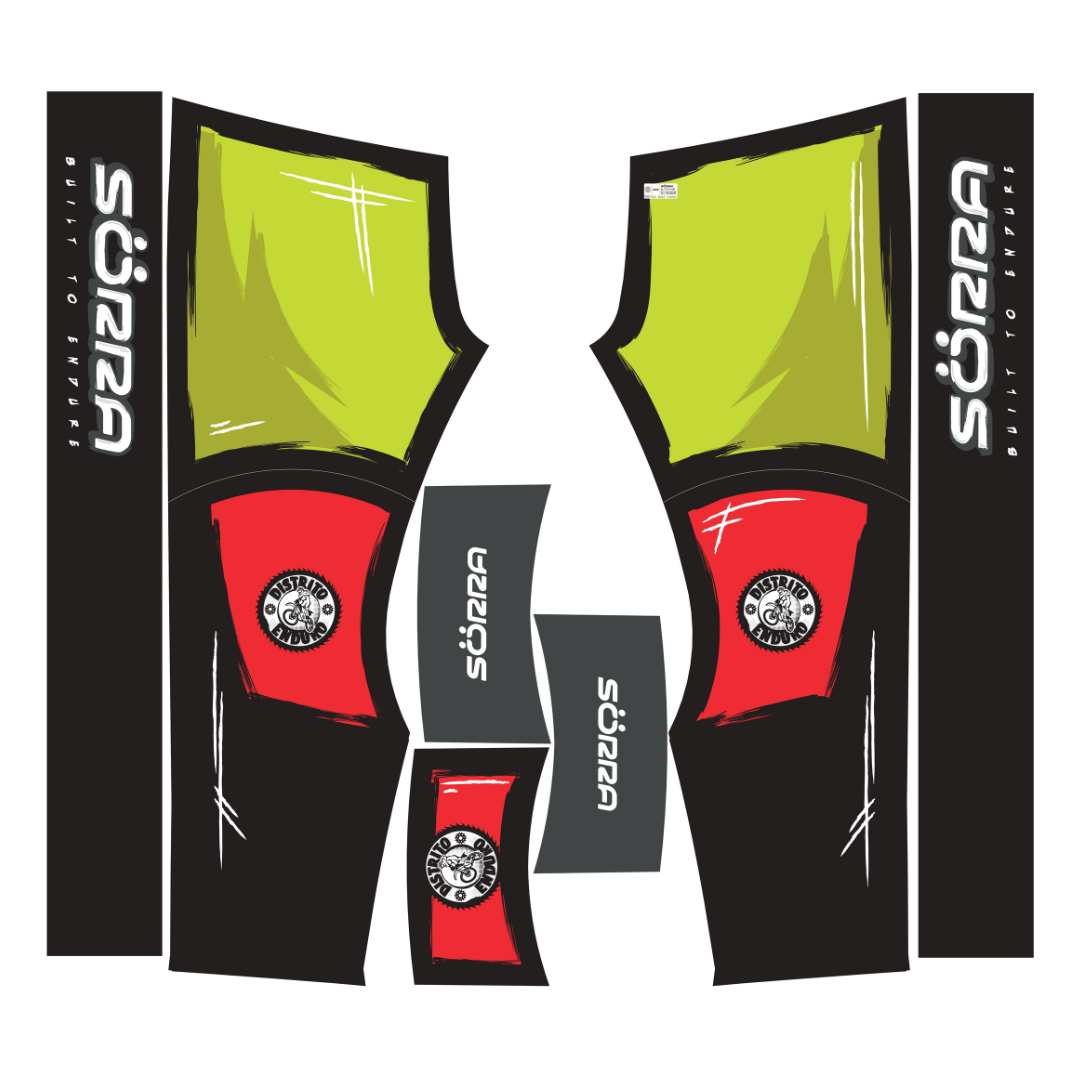 PANTALONES DISTRITO ENDURO ROJO