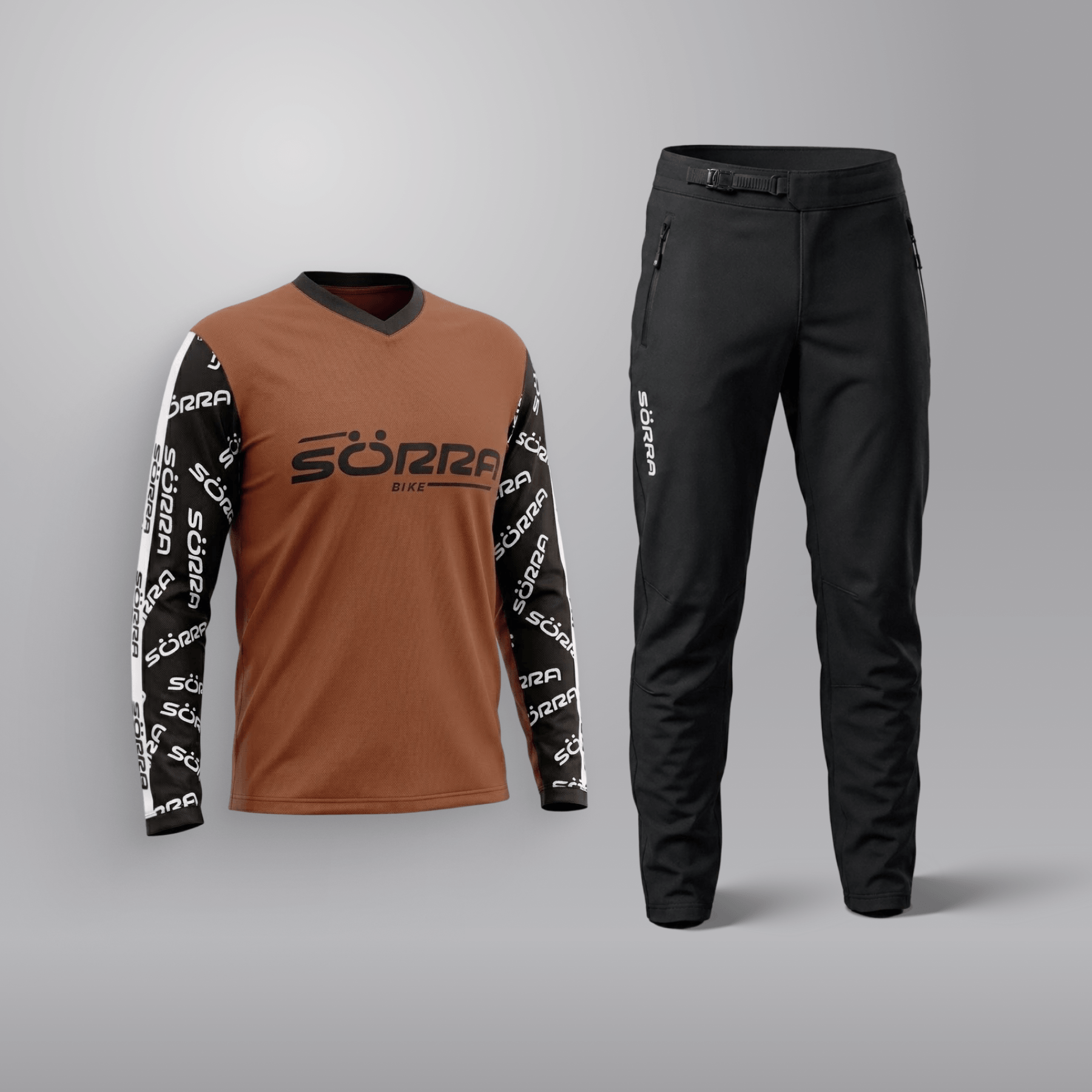 MTB Clothing Set 2 Letters Brown