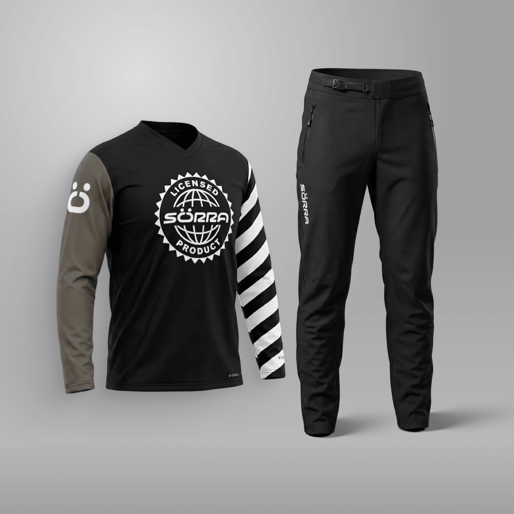 MTB Clothing Set 2 Visual Series Grey