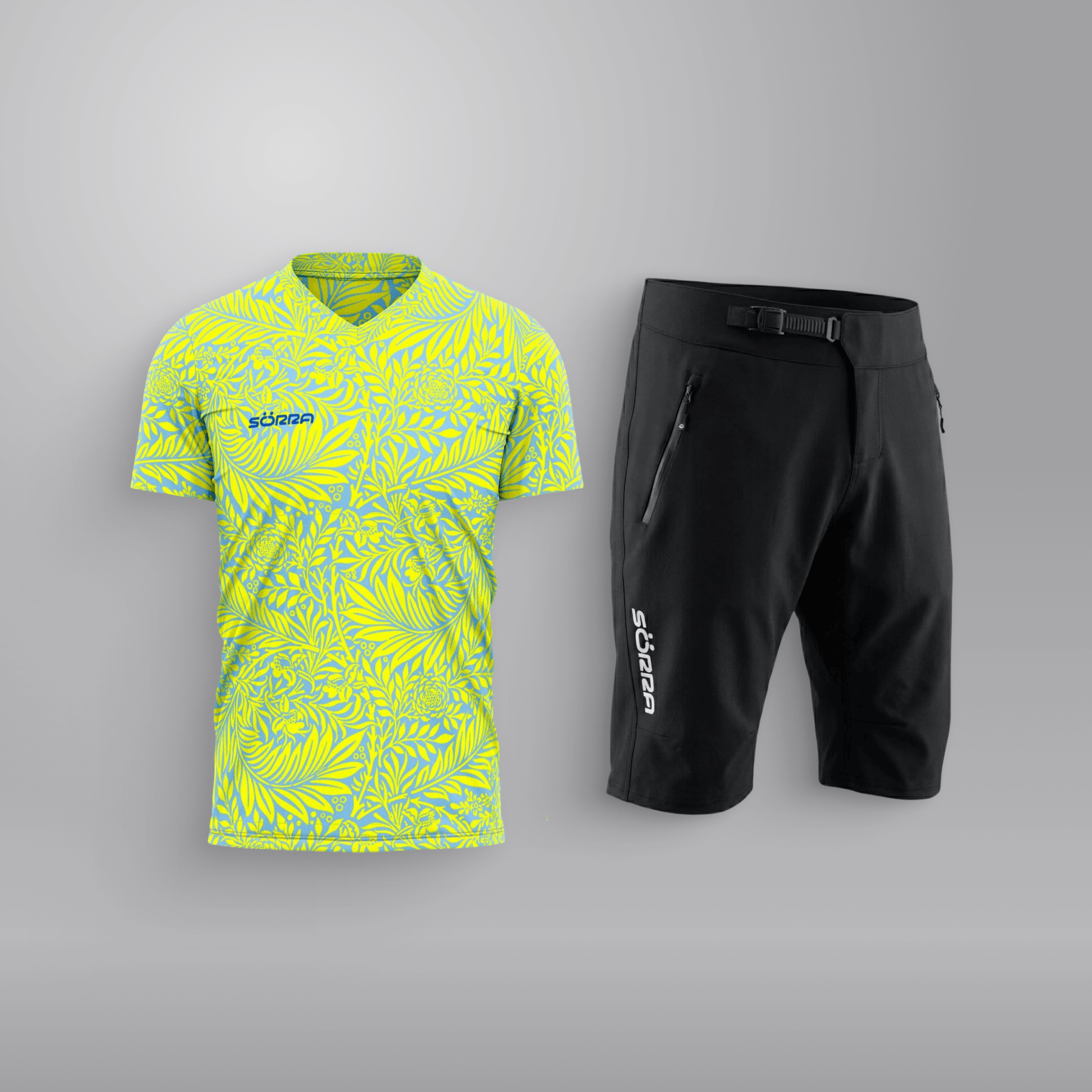 MTB Clothing Set SS 2 Tropic Yellow-Blue