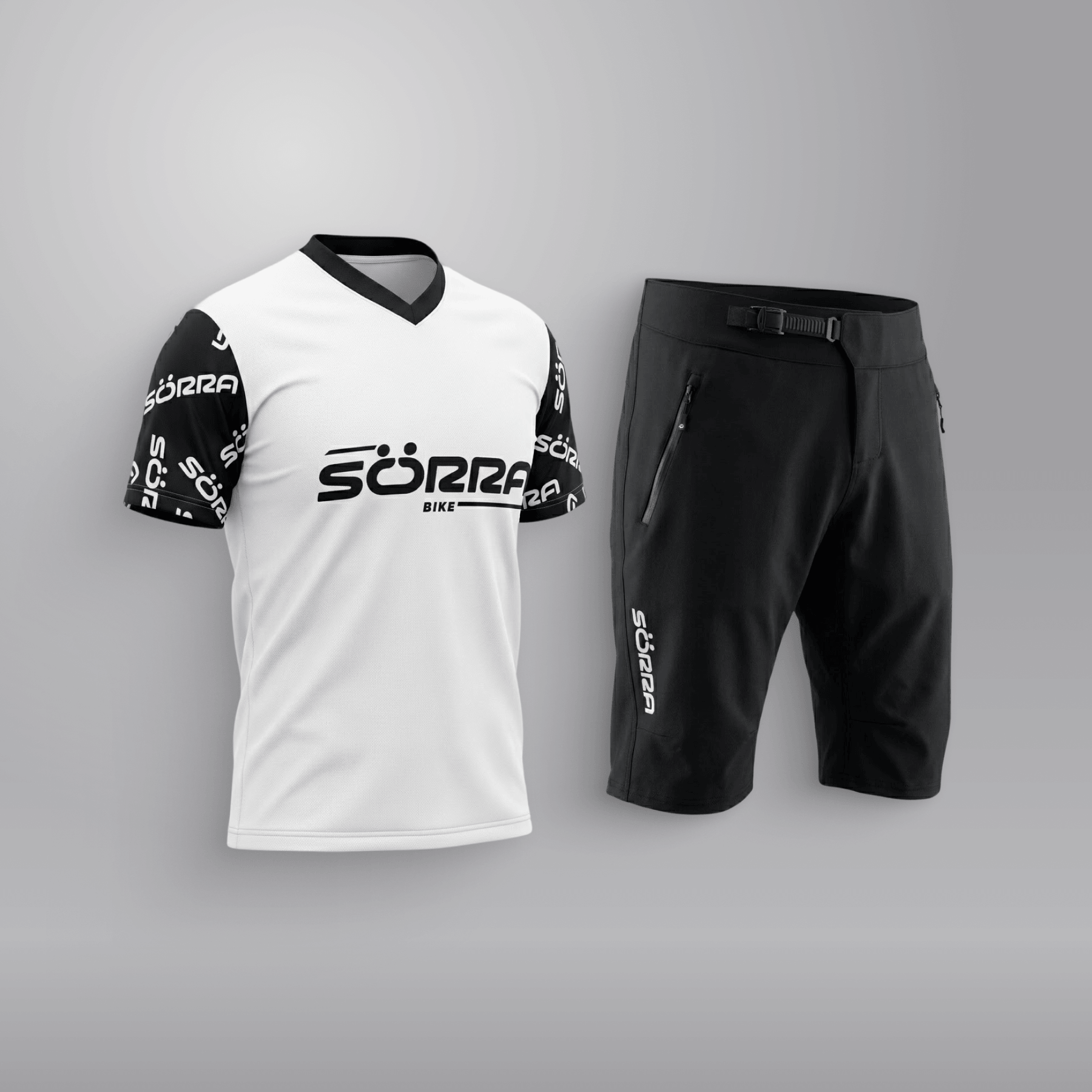 MTB Clothing Set SS 2 Letters White