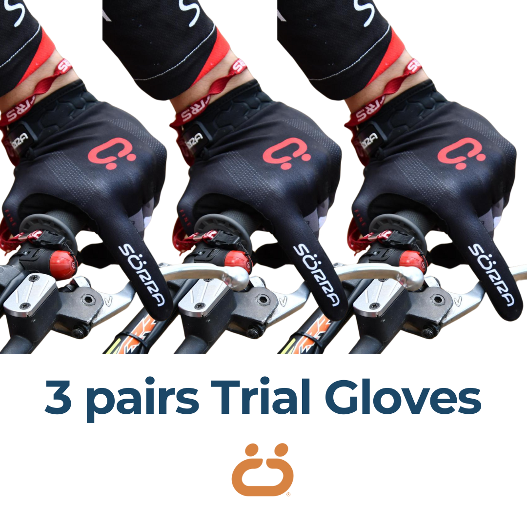 GUANTES TRIAL ADULTO SET DE 3