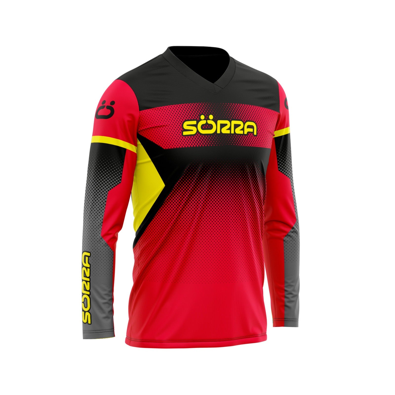 CAMISETA ENDURO FLOW ROJO-AMARILLO