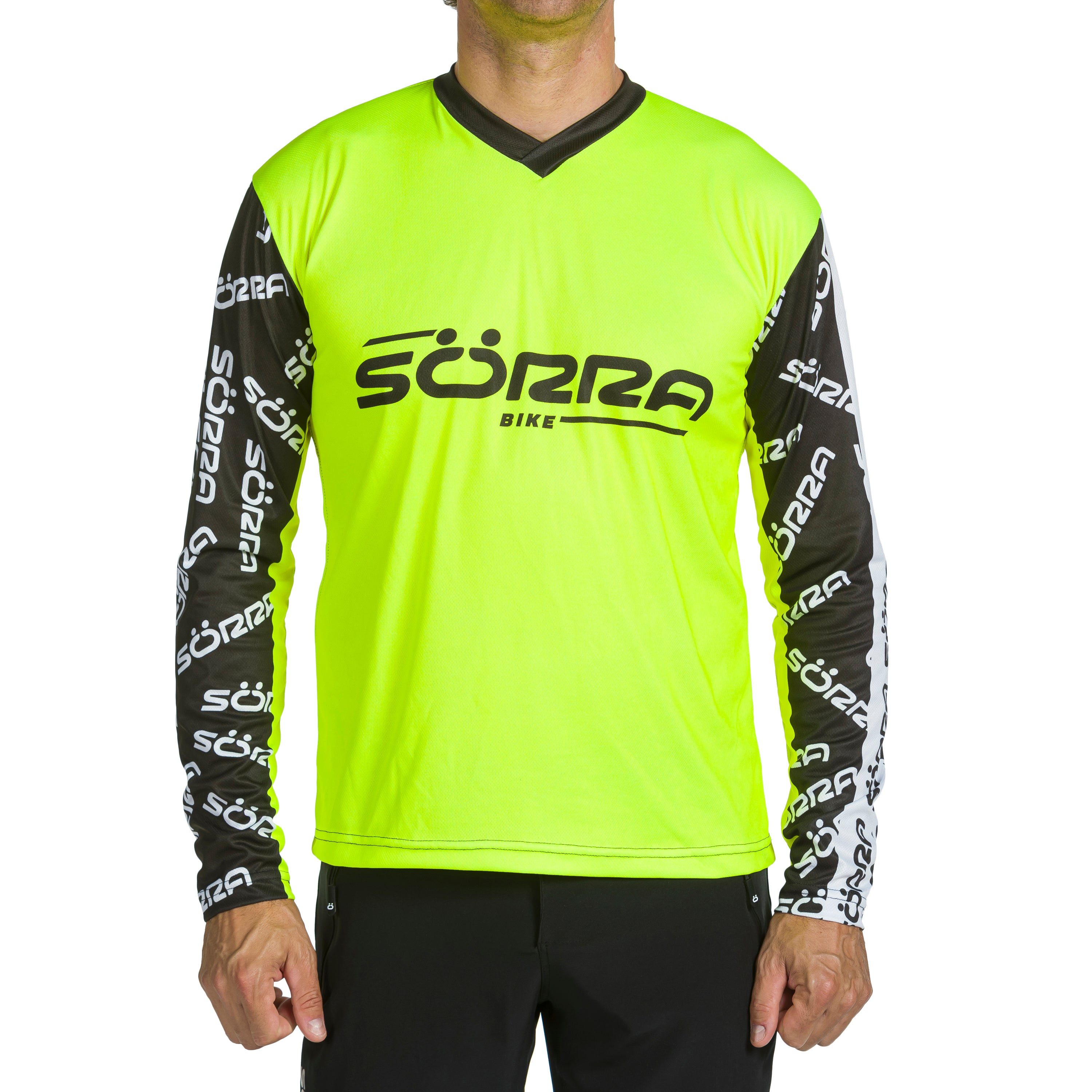 CAMISETA MTB SÖRRA LETTERS FLUOR