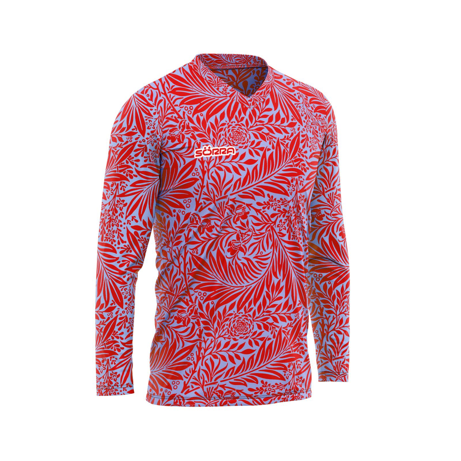 T-SHIRT MTB SÖRRA TROPIC RED-BLUE