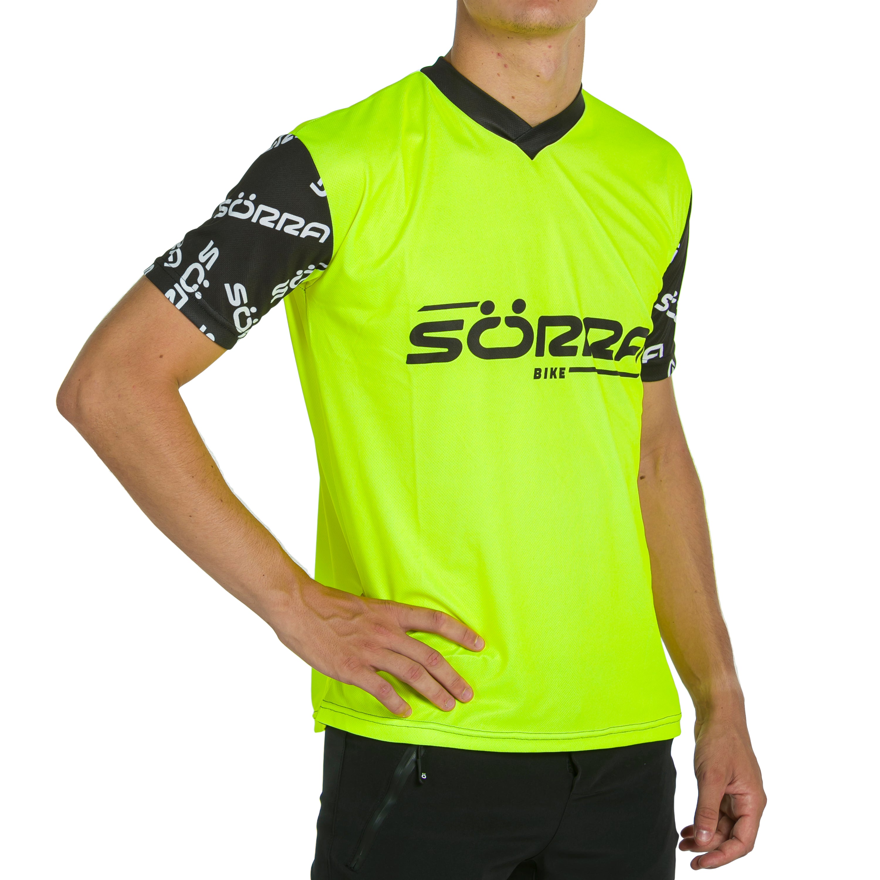 CAMISETA M/C MTB SÖRRA LETTERS FLUOR