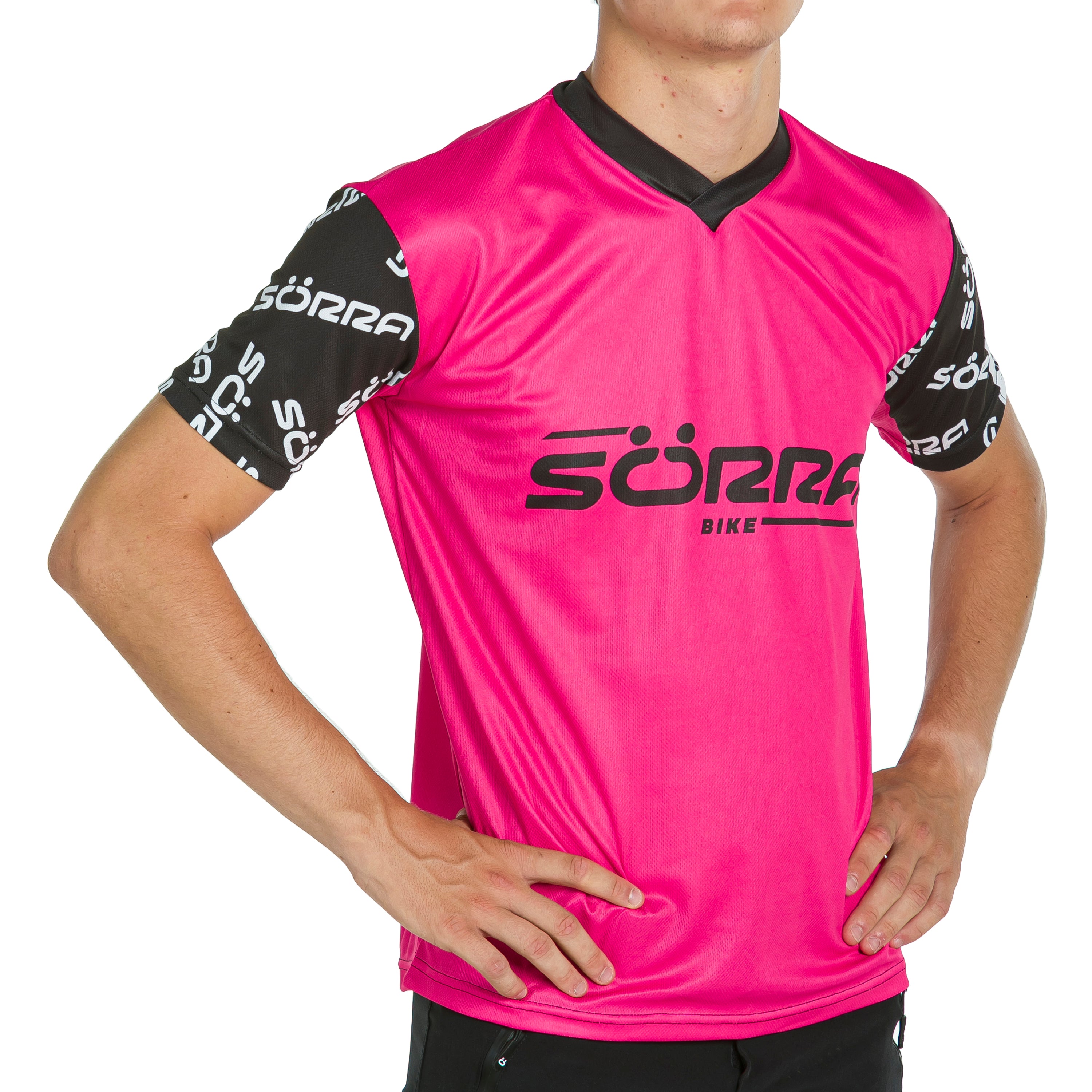 CAMISETA M/C MTB SÖRRA LETTERS ROSA