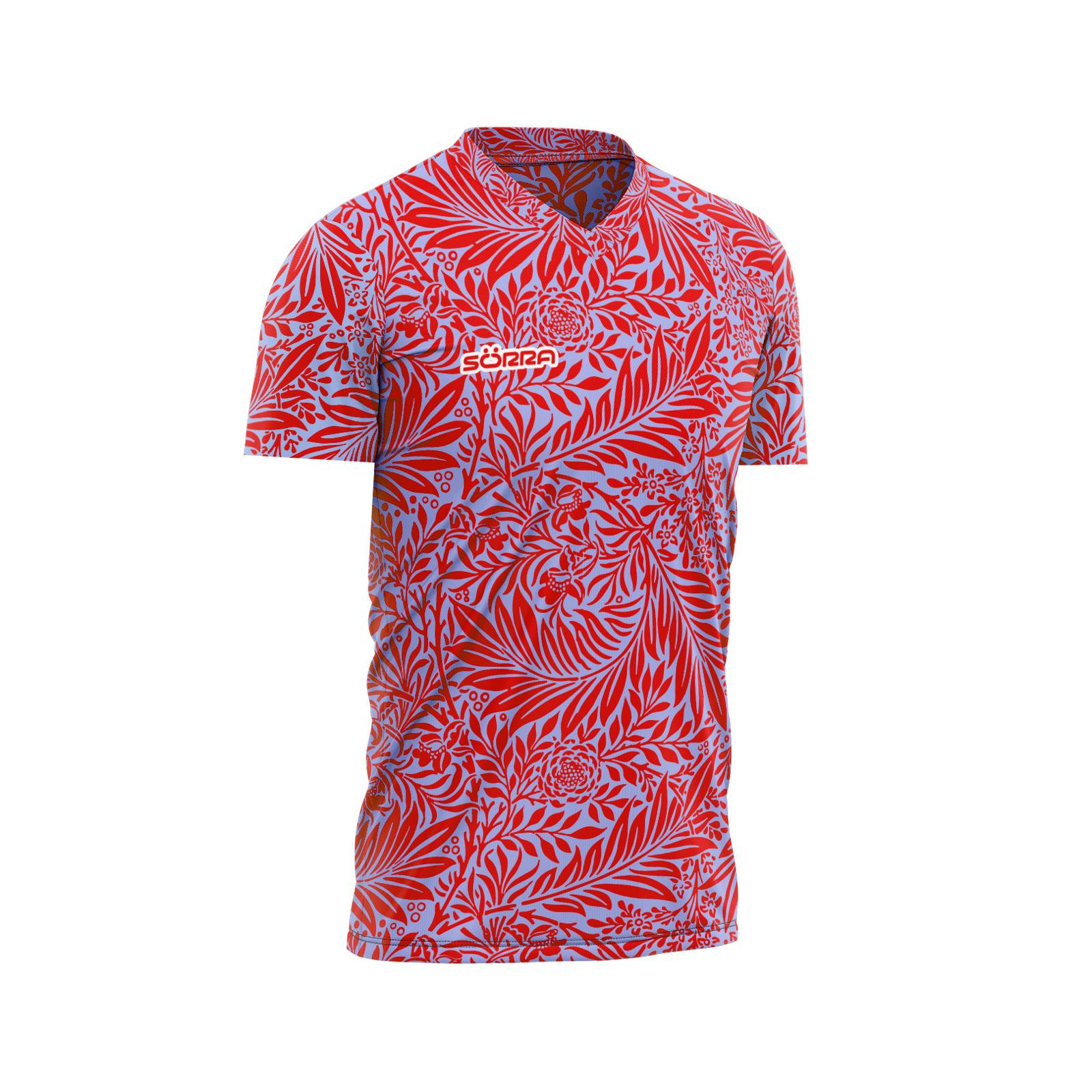 CAMISETA M/C MTB SÖRRA TROPIC ROJO-AZUL