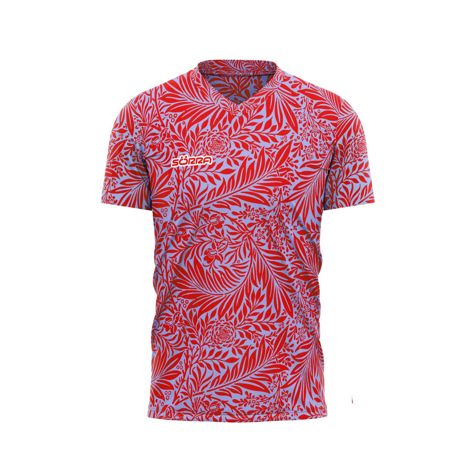 Conjunto de Ropa MTB SS 2 Rojo-Azul Tropical