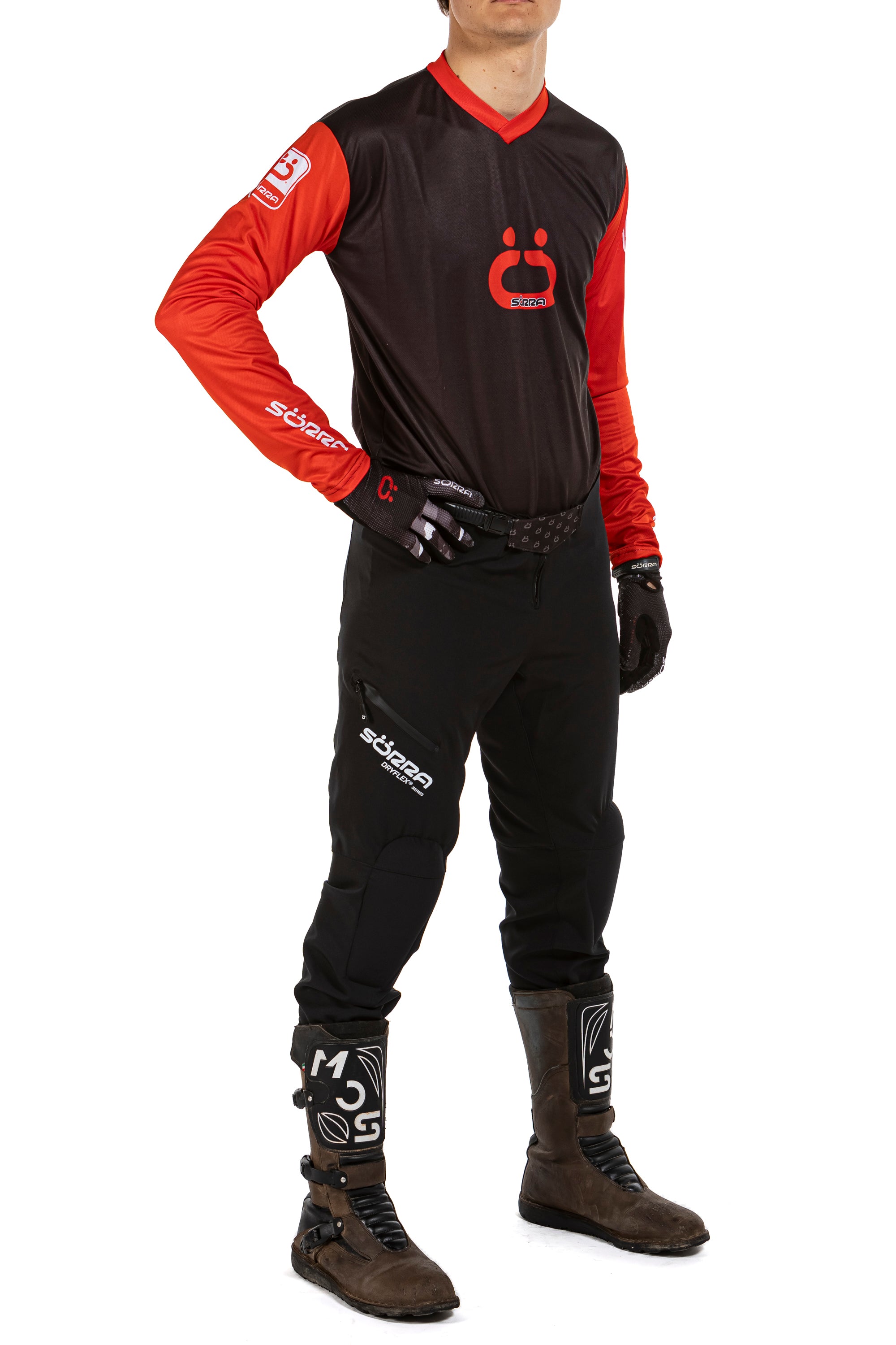 Conjunto de Ropa Trial X2 Sörra Dryflex Rojo