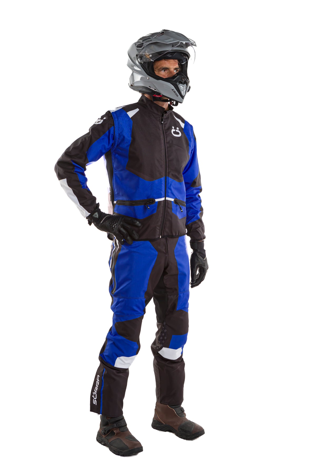 Kit de moto trail azul