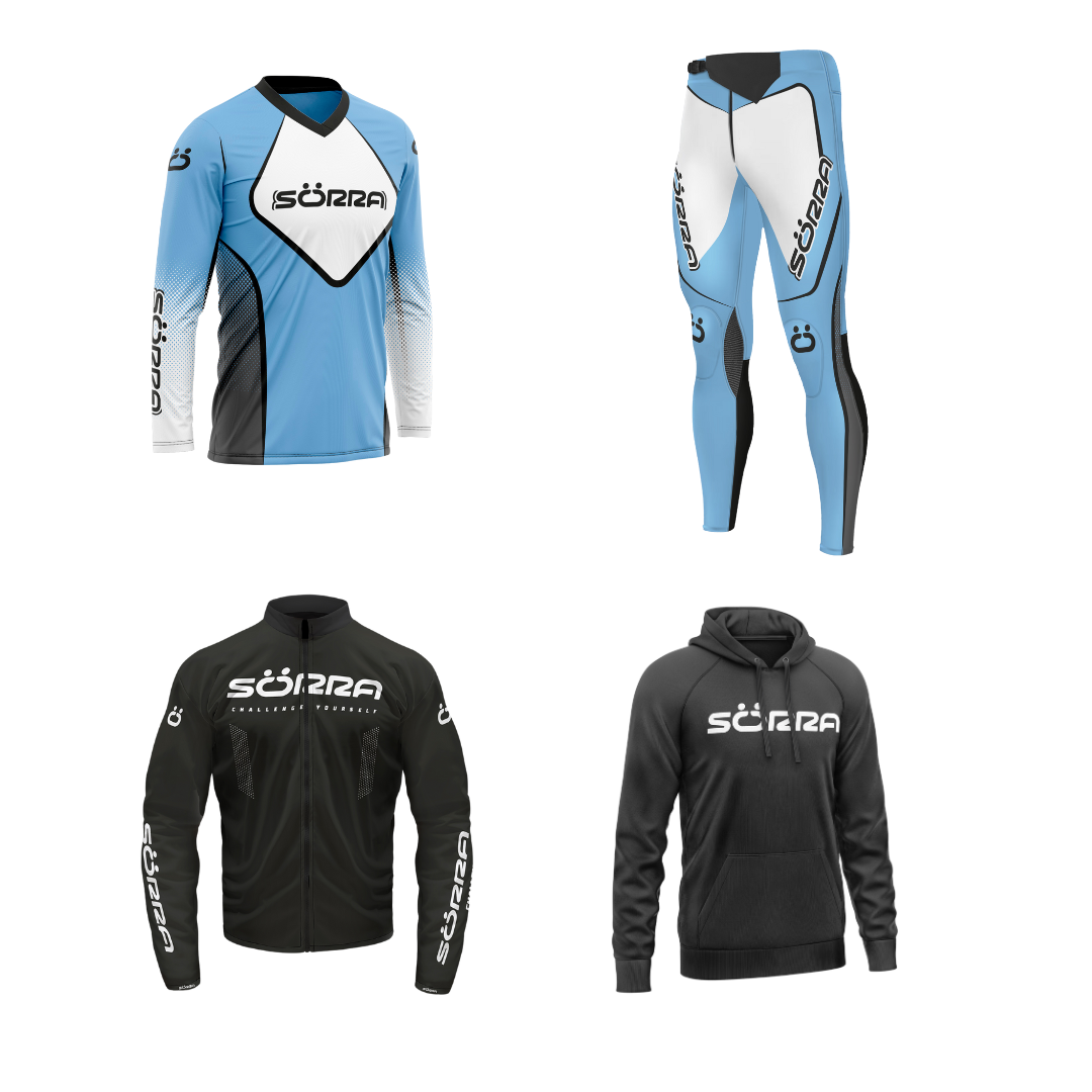 TRIAL CLOTHING SET 4 RACING + HOODIE