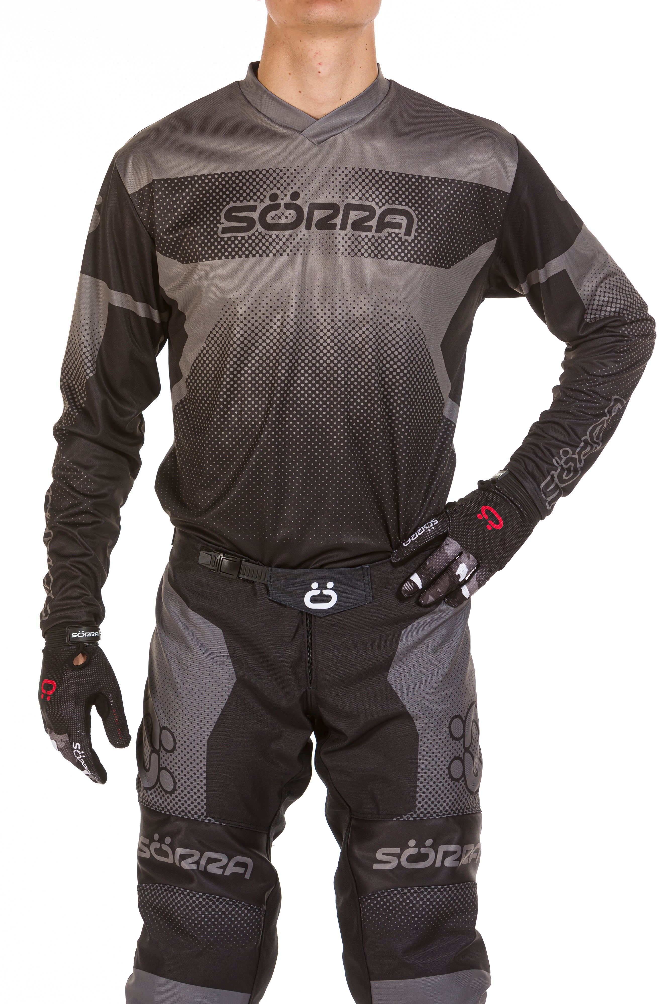Conjunto Enduro 1 Gris-Negro