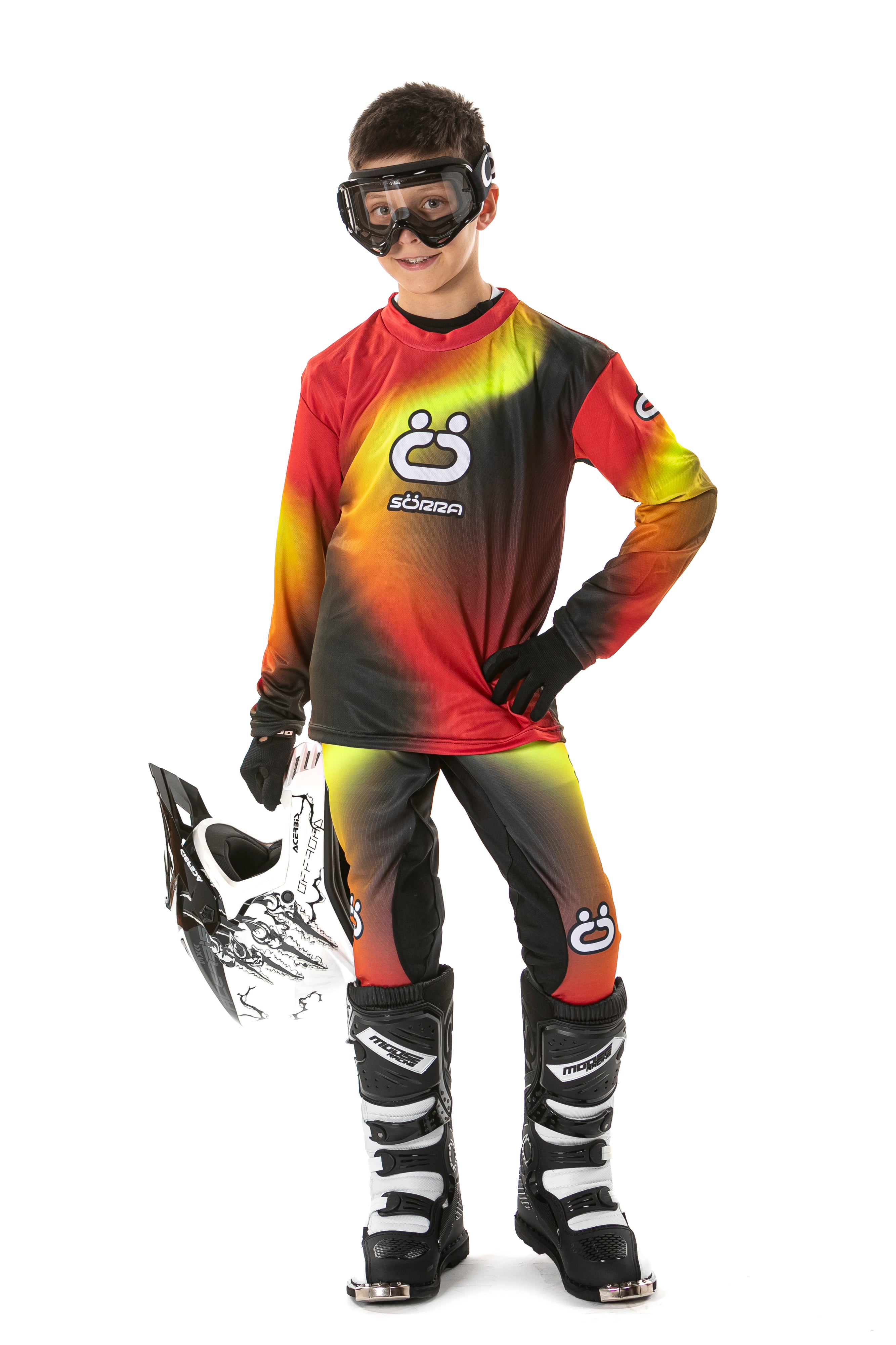 CONJUNTO ENDURO & MX JUNIOR GRIS