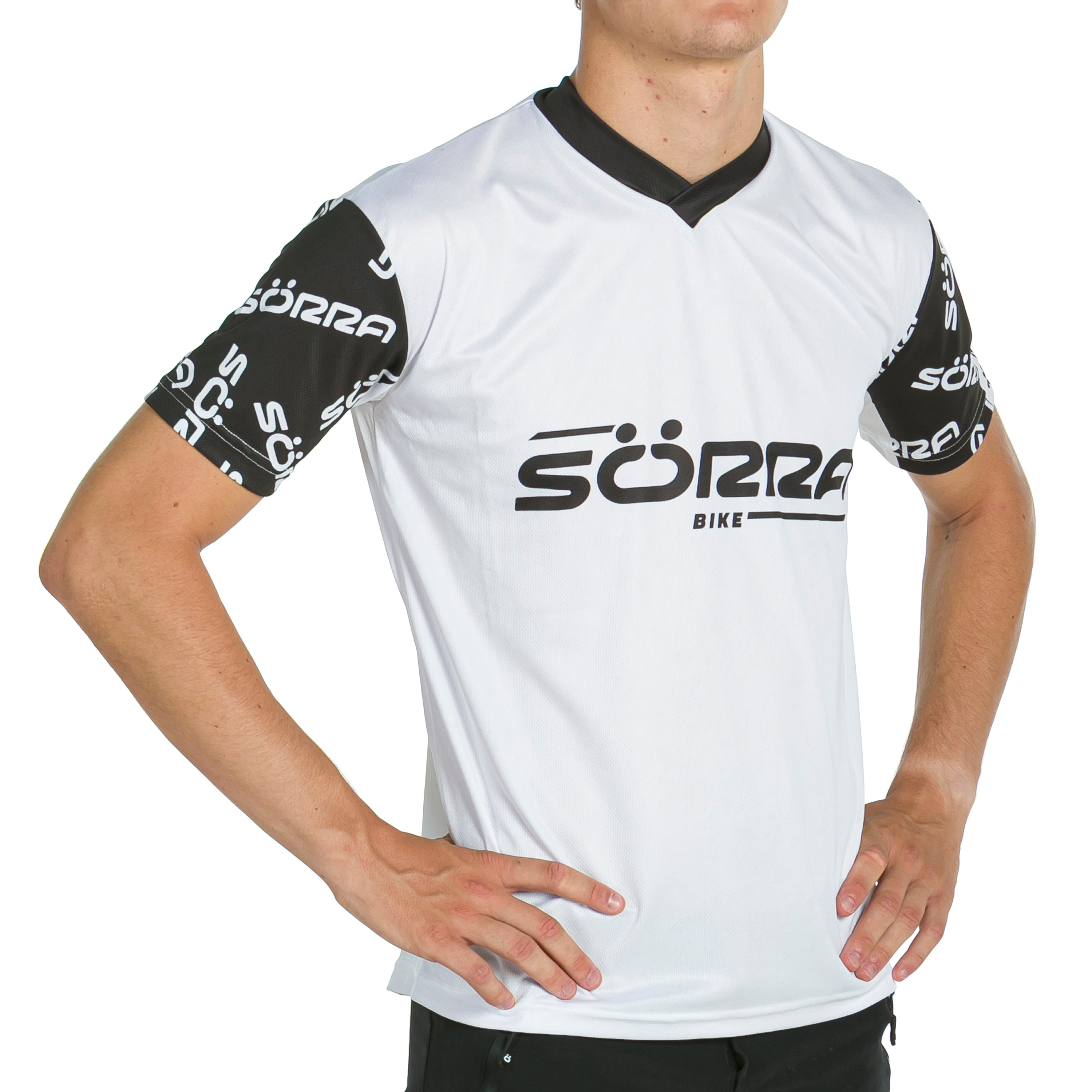 Conjunto de Ropa MTB SS 2 Letras Blanco
