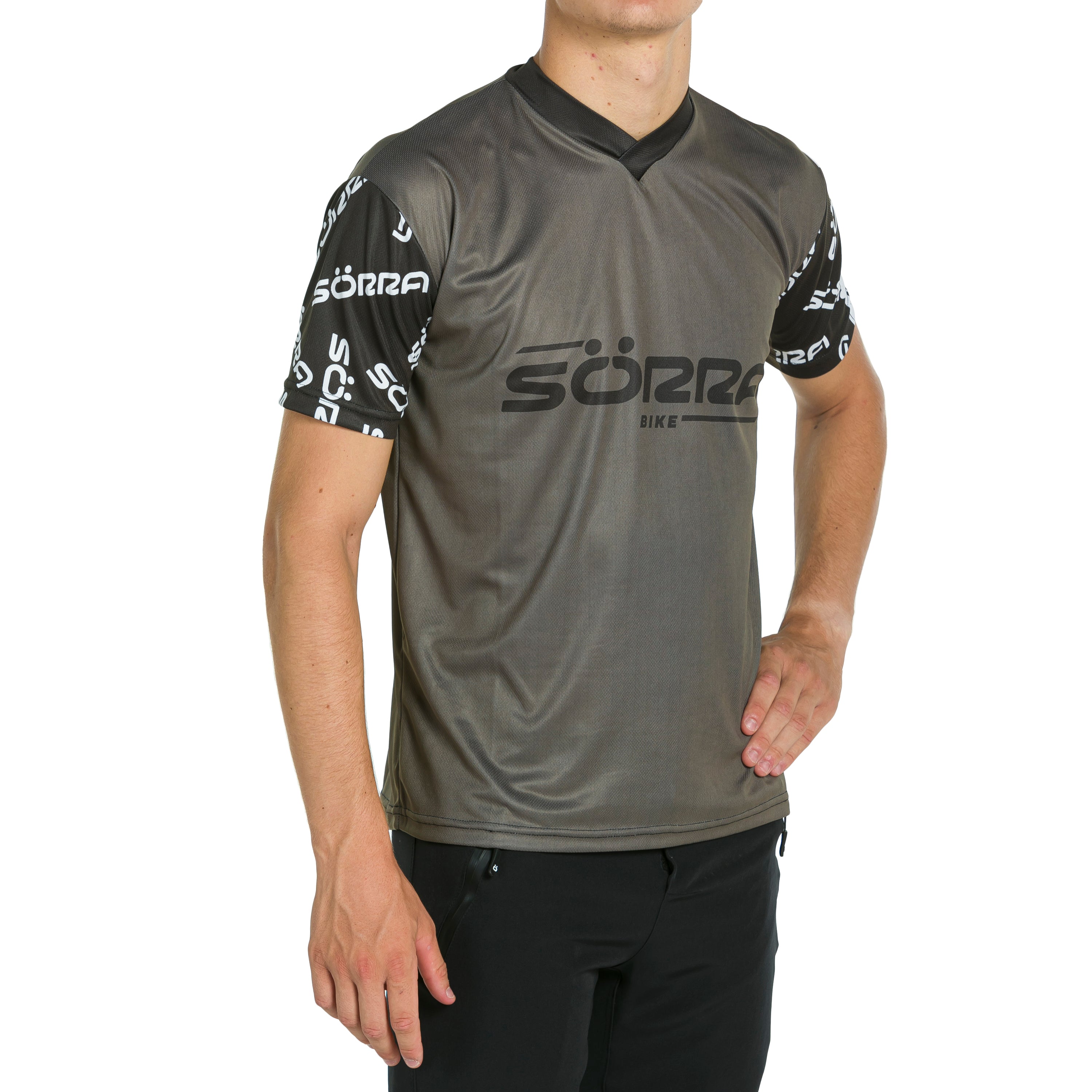 MTB Clothing Set SS 2 Letters Grey