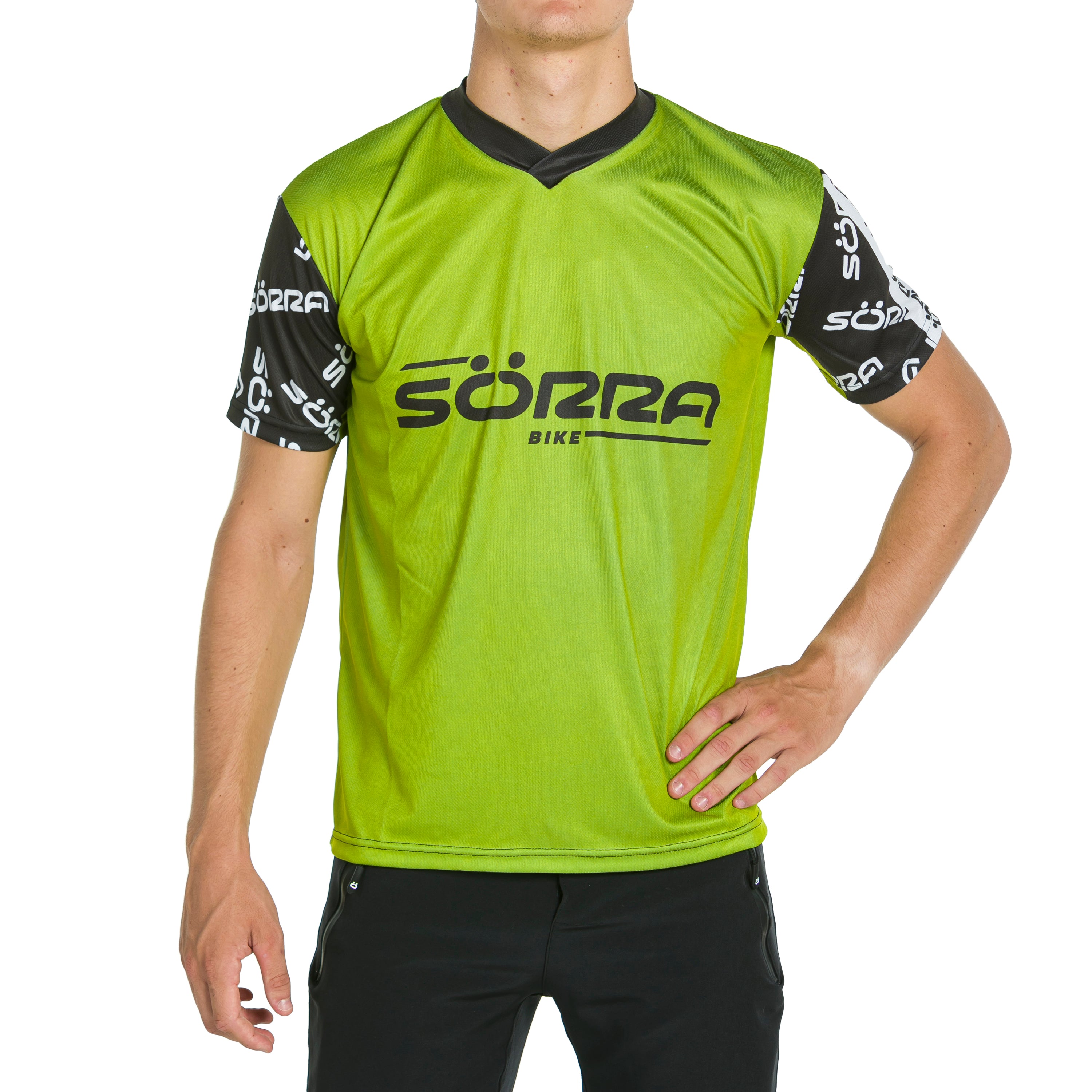 Conjunto de Ropa MTB SS 2 Letras Verde