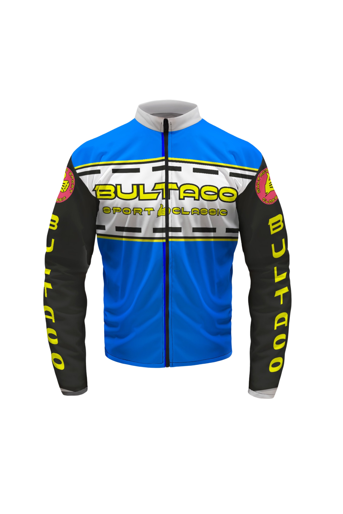 Personnalisez votre veste Bultaco grâce à cette option sur mesure, disponible uniquement sur demande à gestion@sorra.es.