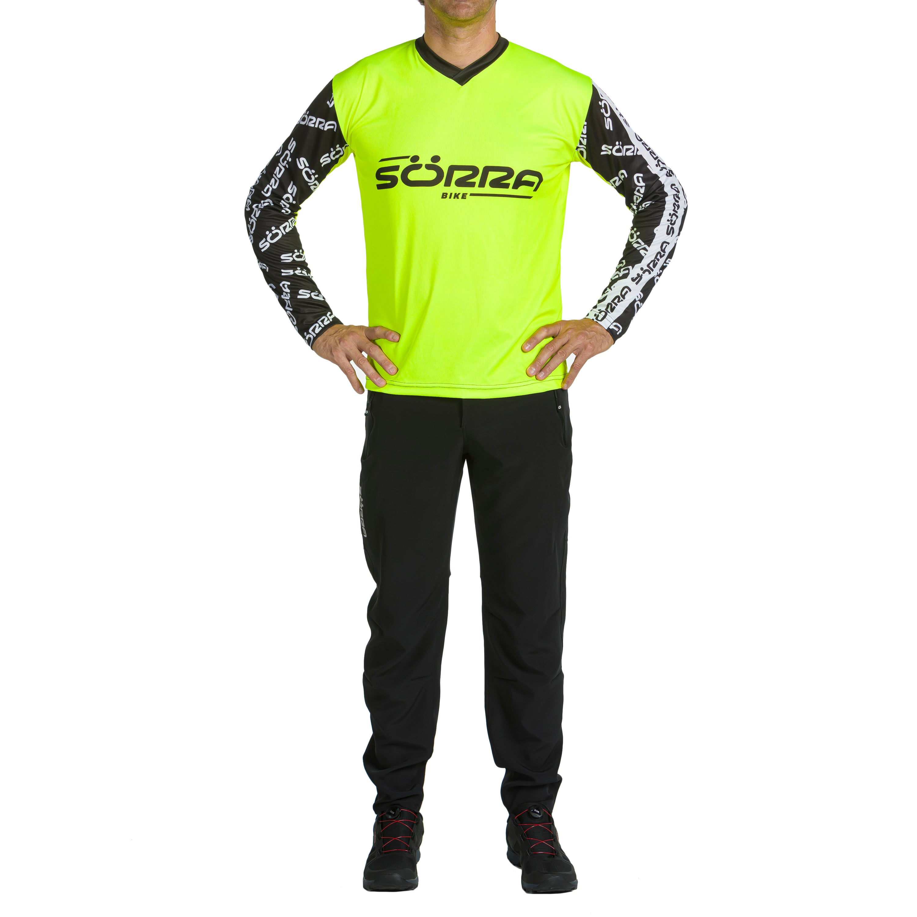 CONJUNTO 2 ROPA MTB LETTERS NEGRO
