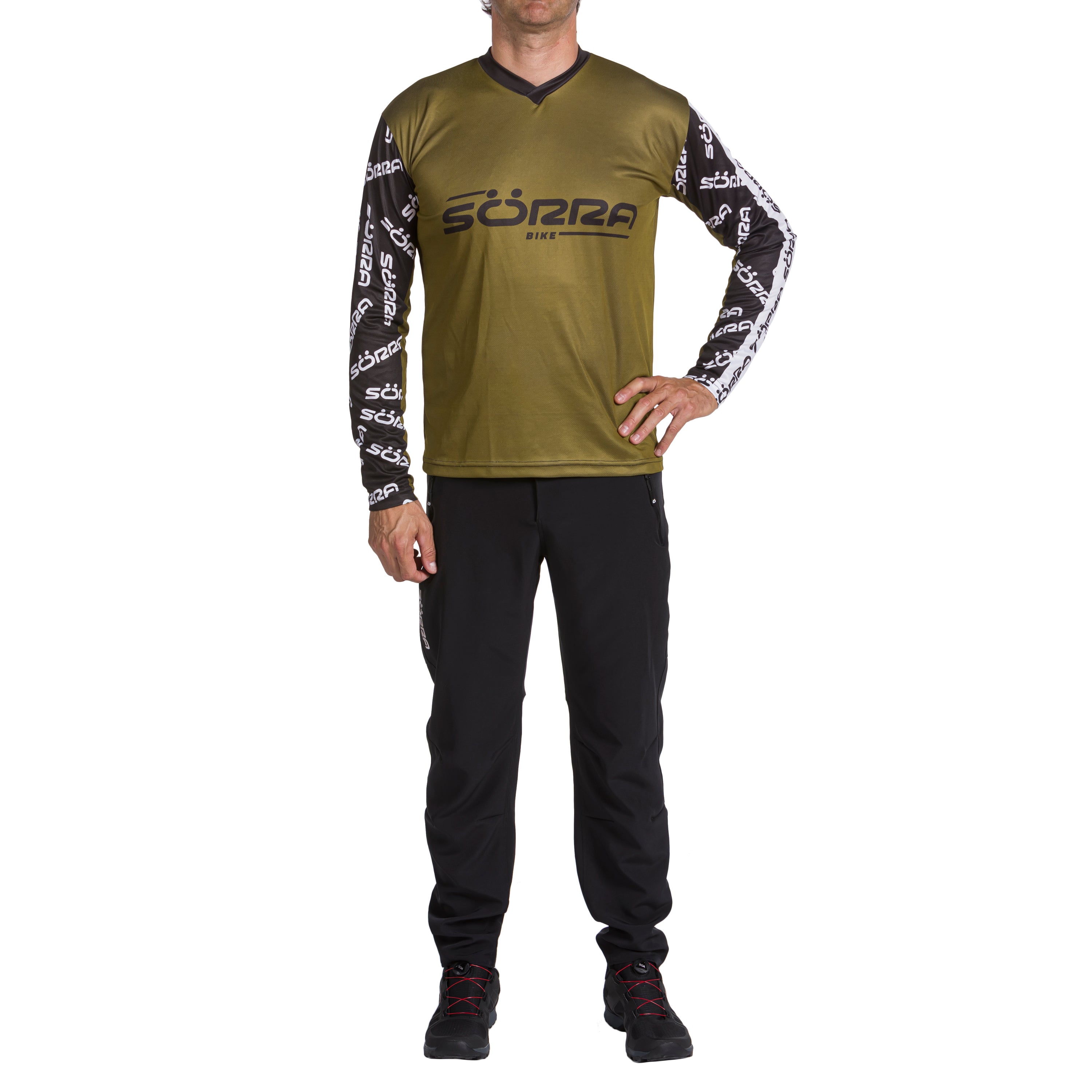 CONJUNTO 2 ROPA MTB LETTERS NEGRO