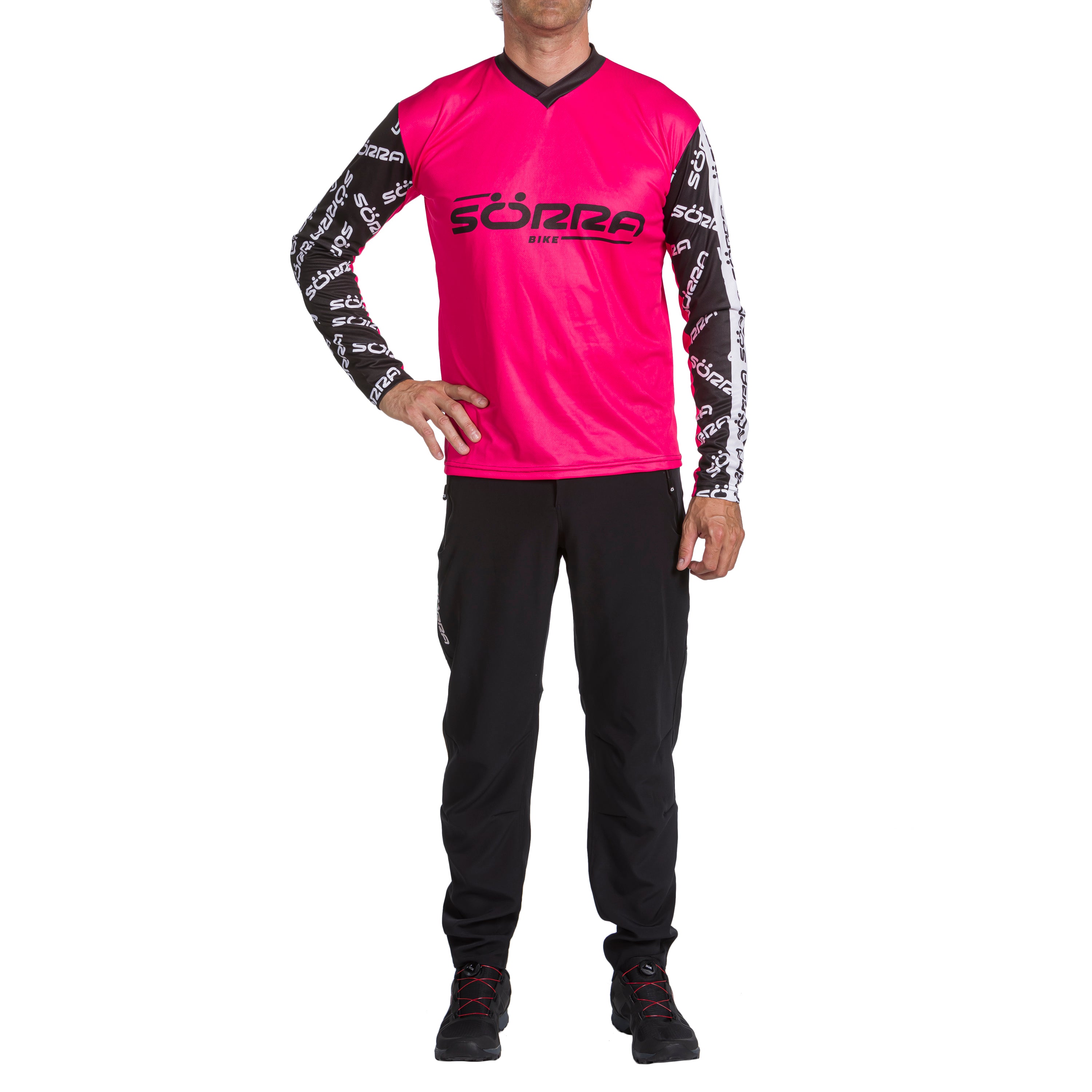 CONJUNTO 2 ROPA MTB LETTERS FLUOR