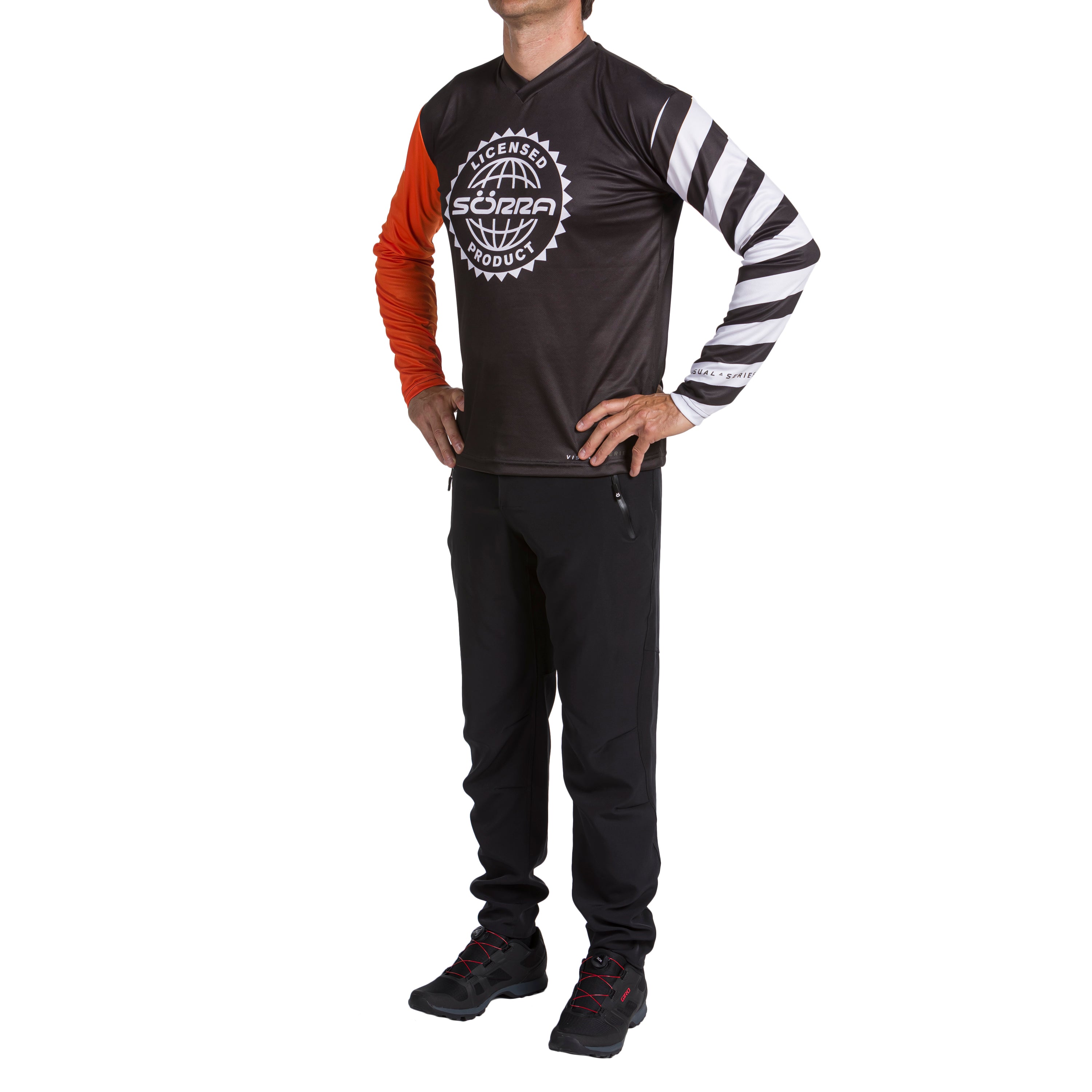 CONJUNTO 2 ROPA MTB VISUAL SERIES NARANJA