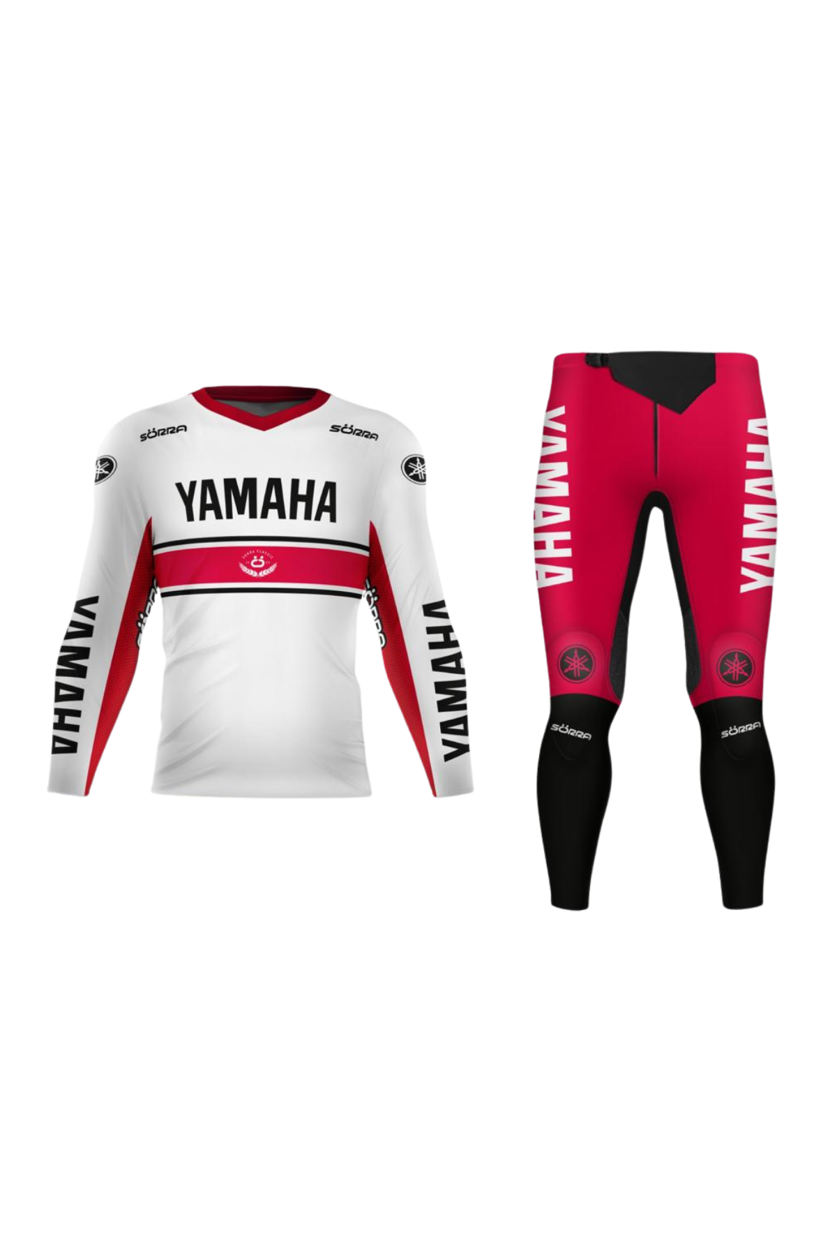 TRIAL CLOTHING SET 2 CUSTOM YAMAHA WHITE