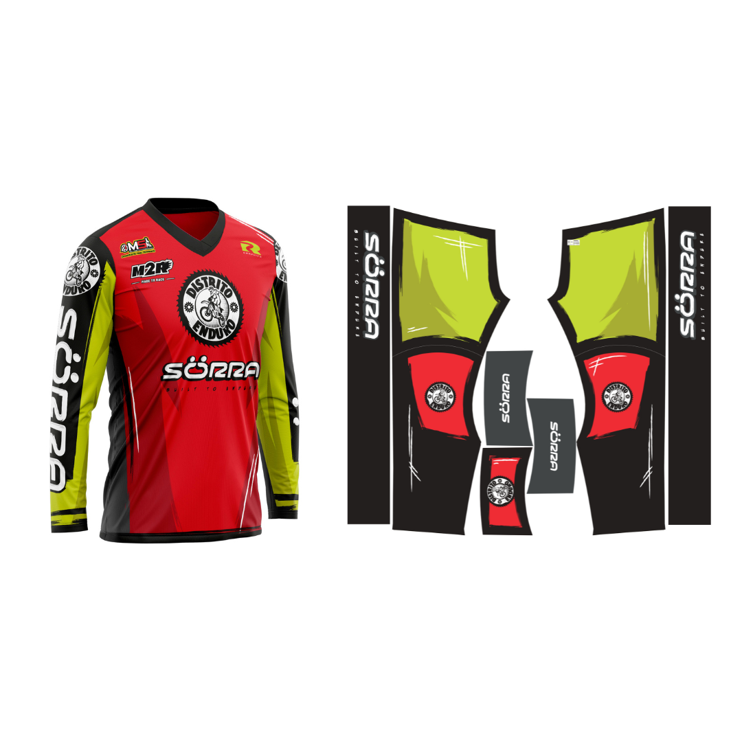 ENDURO CLOTHING SET 2 DISTRITO ENDURO RED