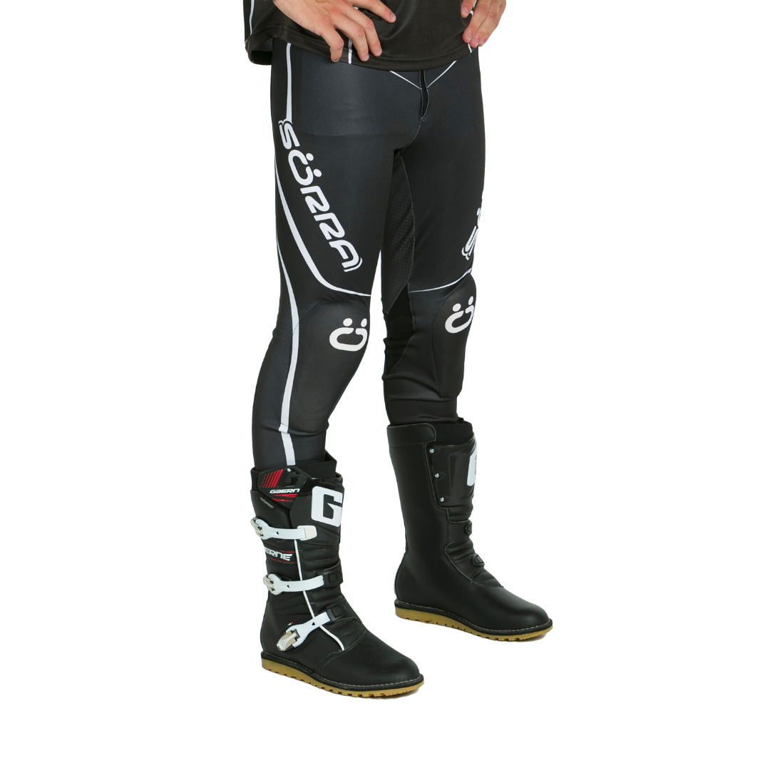 PANTALONES TRIAL SÖRRA 1 RACING NEGRO-BLANCO