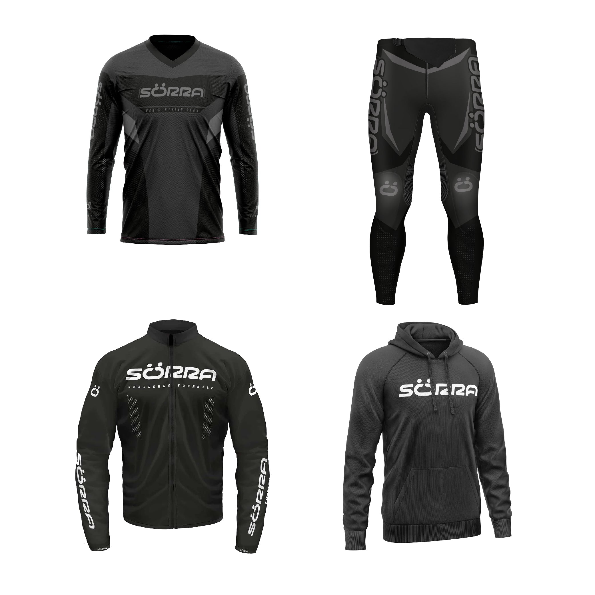 TRIAL CLOTHING SET 4 RACING + HOODIE