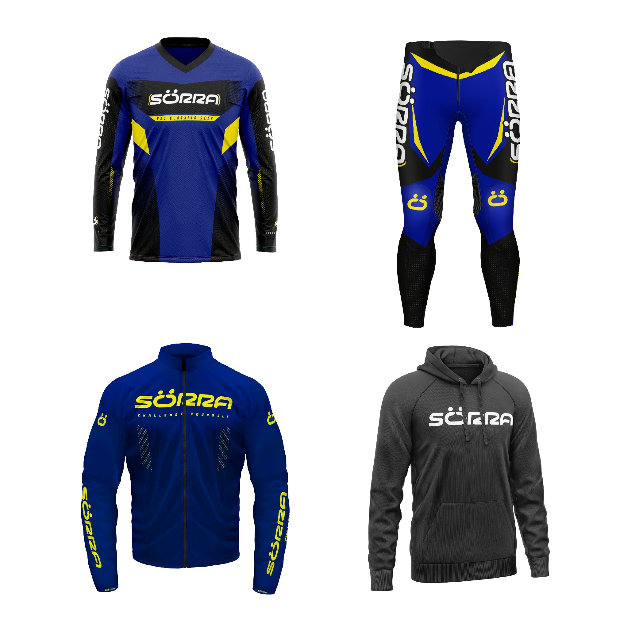 TRIAL CLOTHING SET 4 RACING + HOODIE