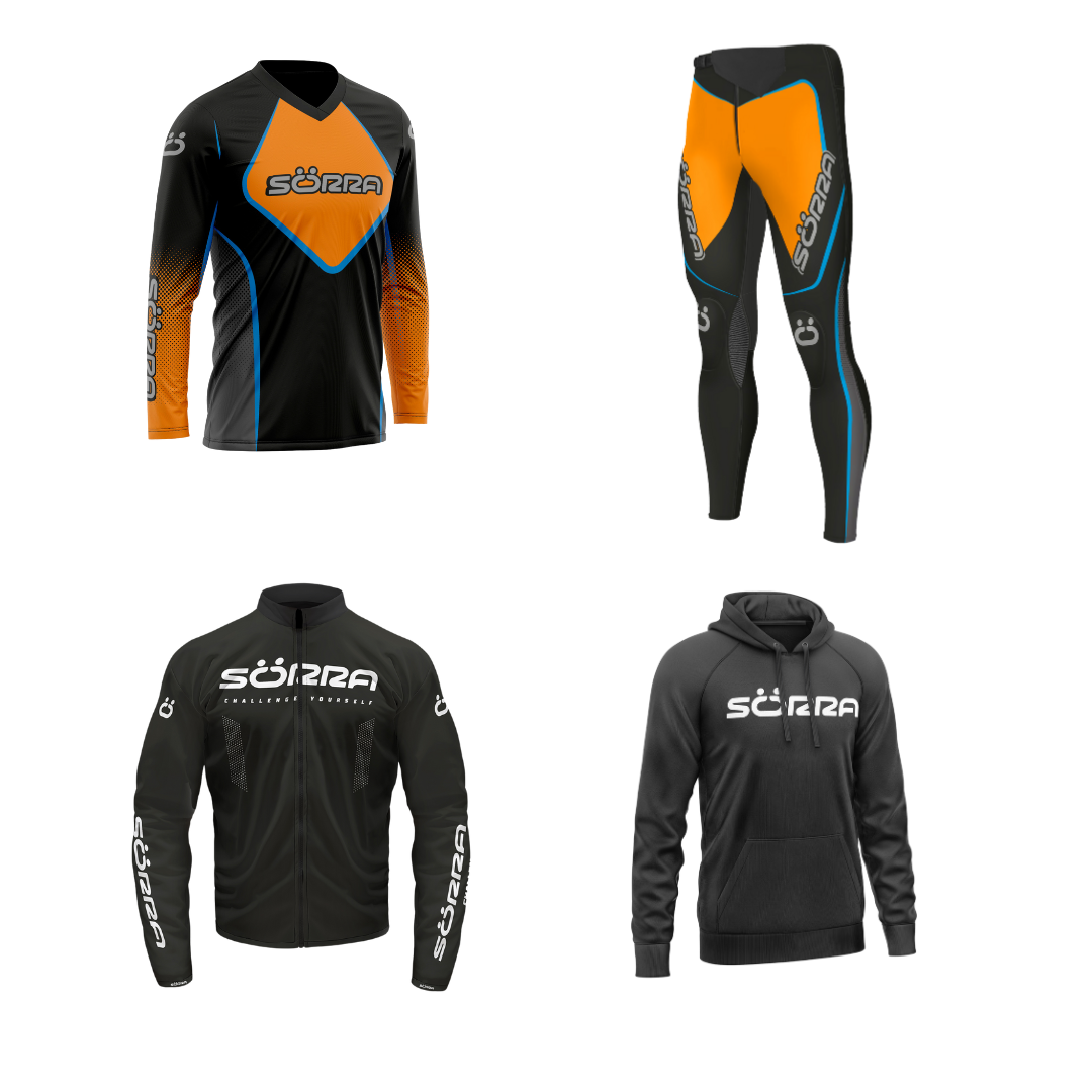 TRIAL CLOTHING SET 4 RACING + HOODIE