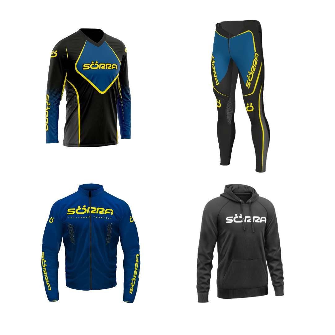 TRIAL CLOTHING SET 4 RACING + HOODIE