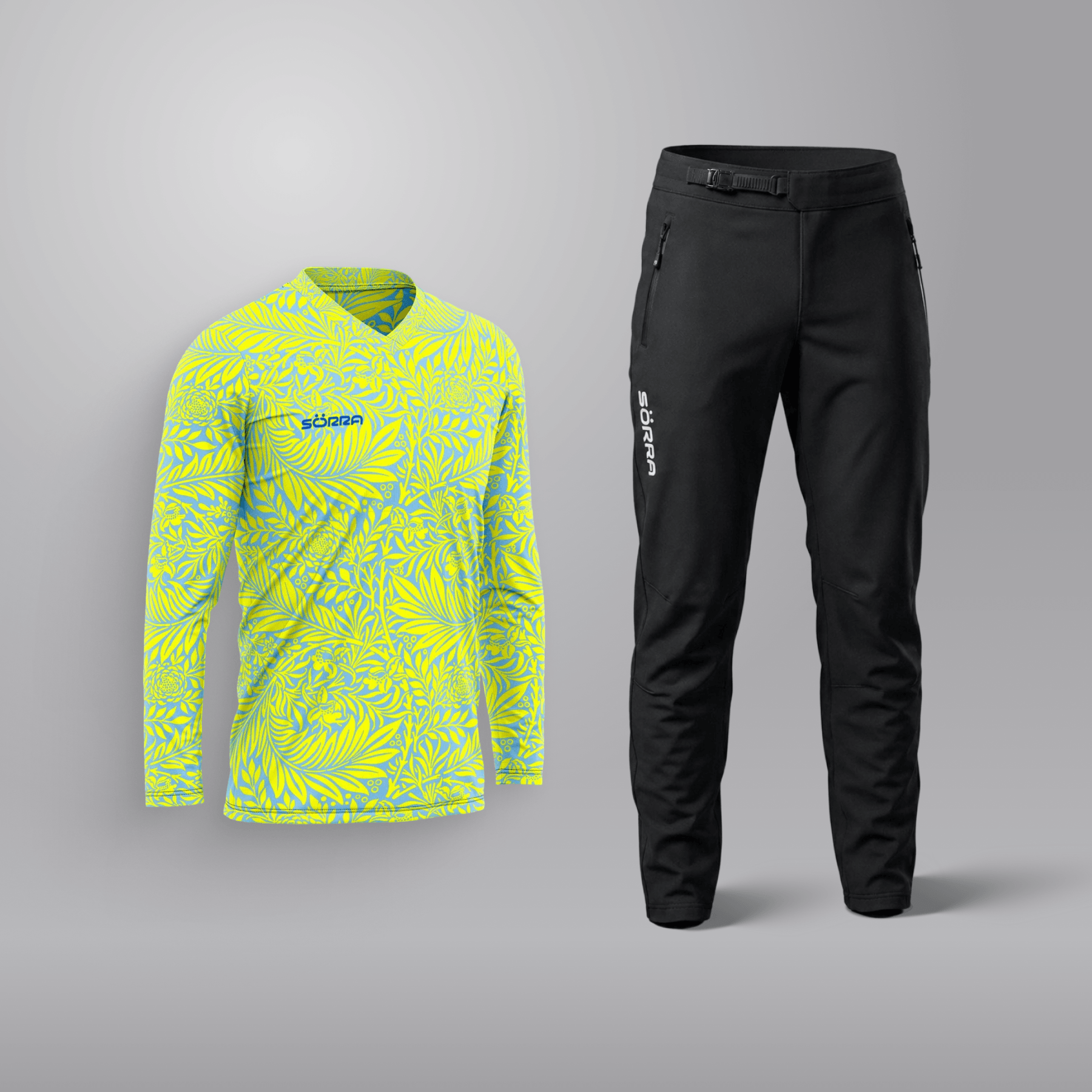 MTB Clothing Set 2 Tropic Yellow-Blue