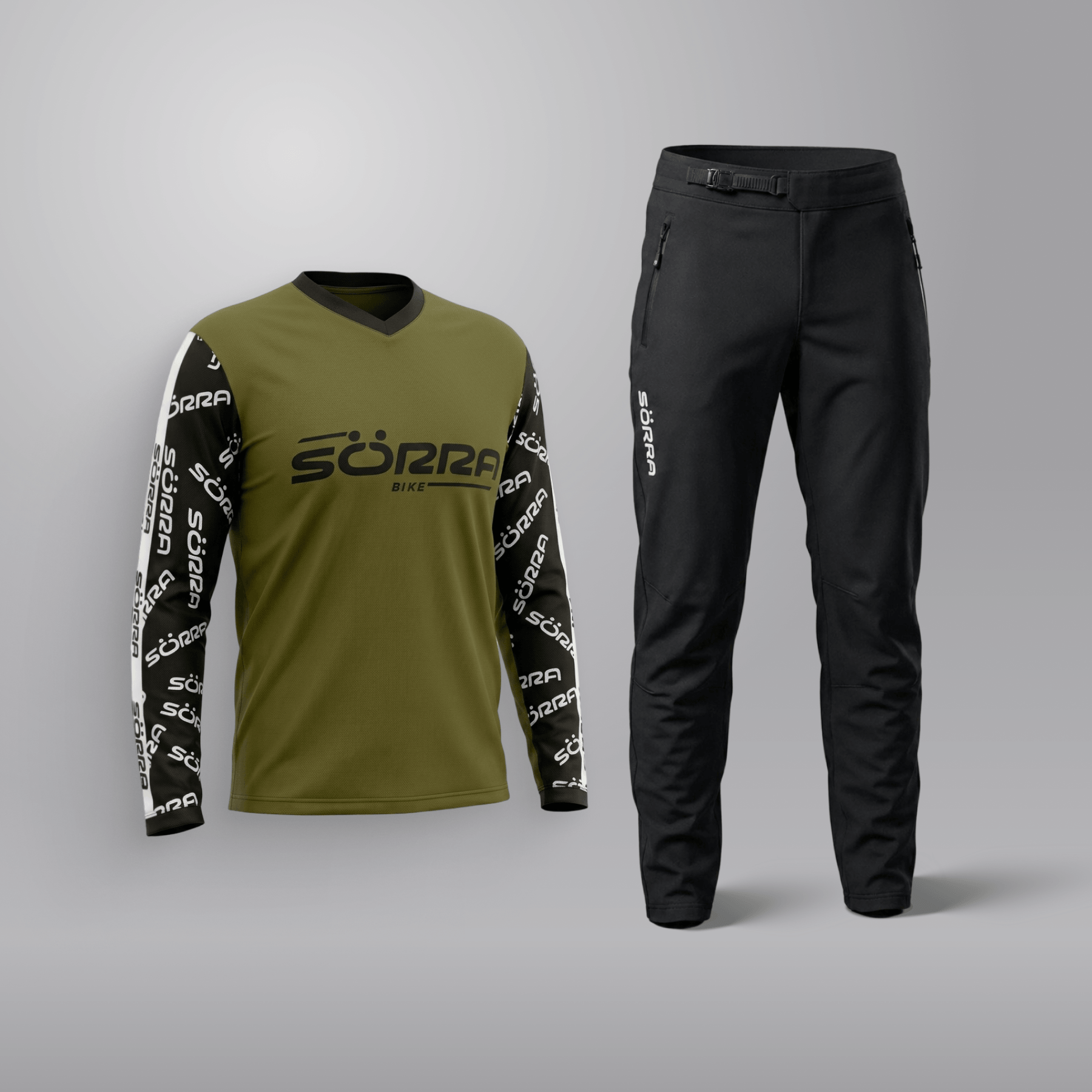 MTB Clothing Set 2 Letters Green